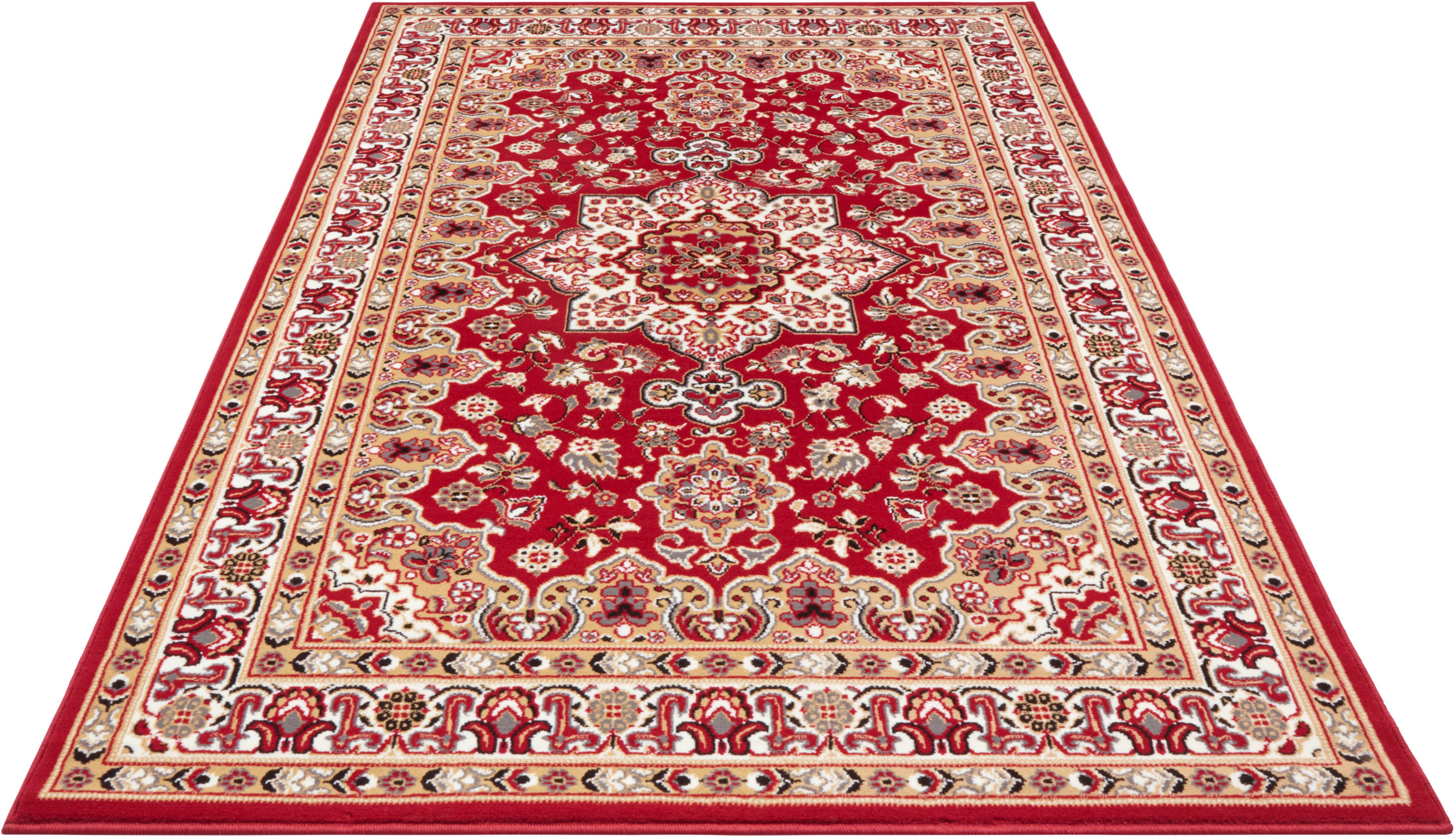 NOURISTAN Vloerkleed Parun Täbriz Kortpolig, orient, loper, vintage, eetkamer, woonkamer, gang