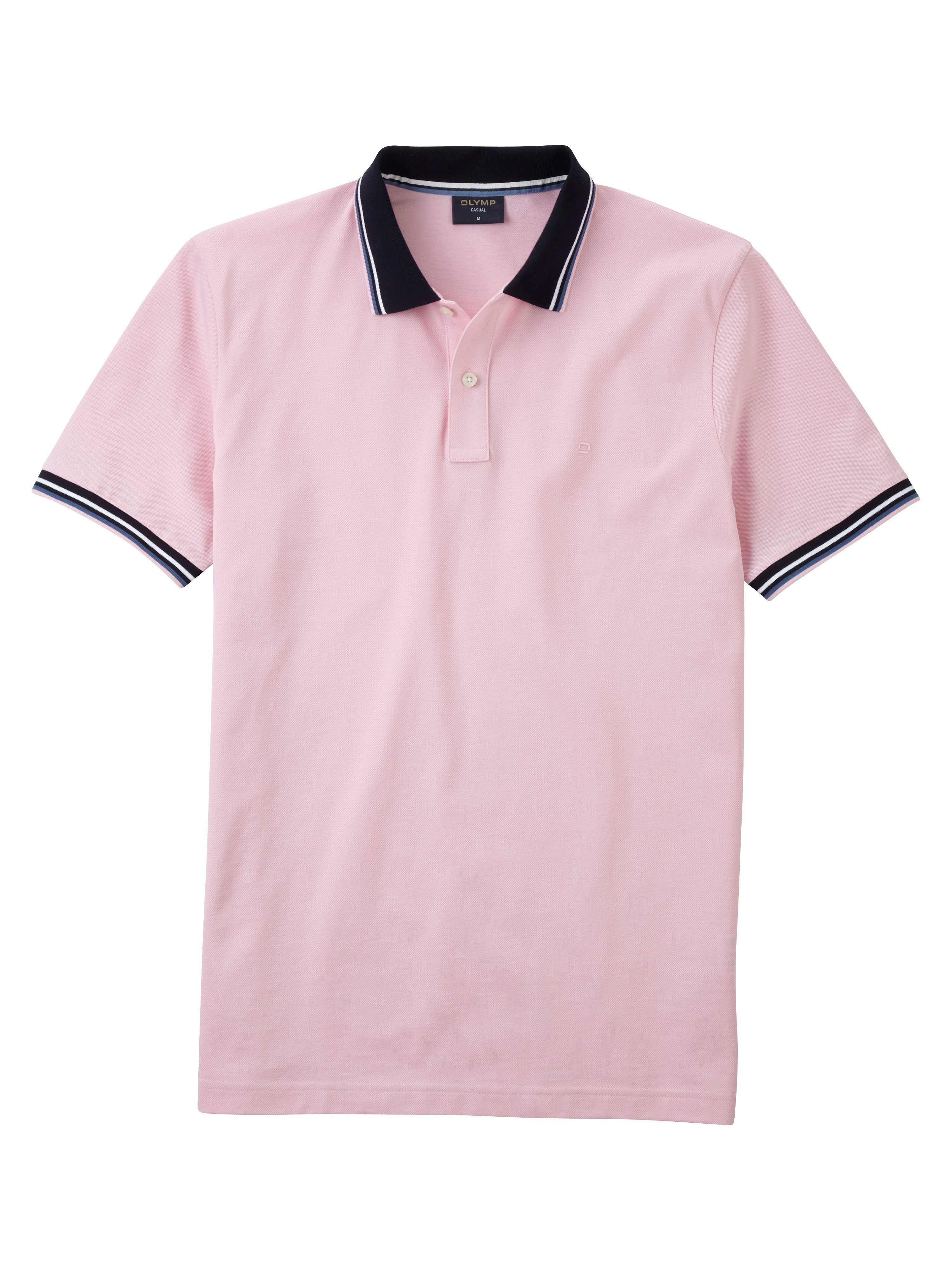 OLYMP Poloshirt Casual kleurcontrasterende details