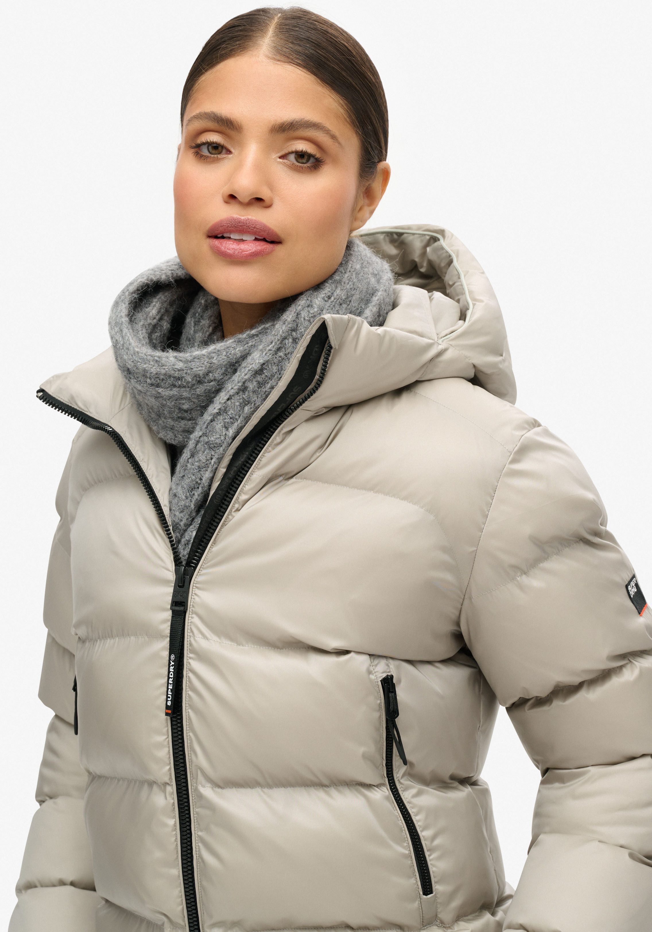 Superdry Gewatteerde jas HOODED LUXE SPORTS PUFFER
