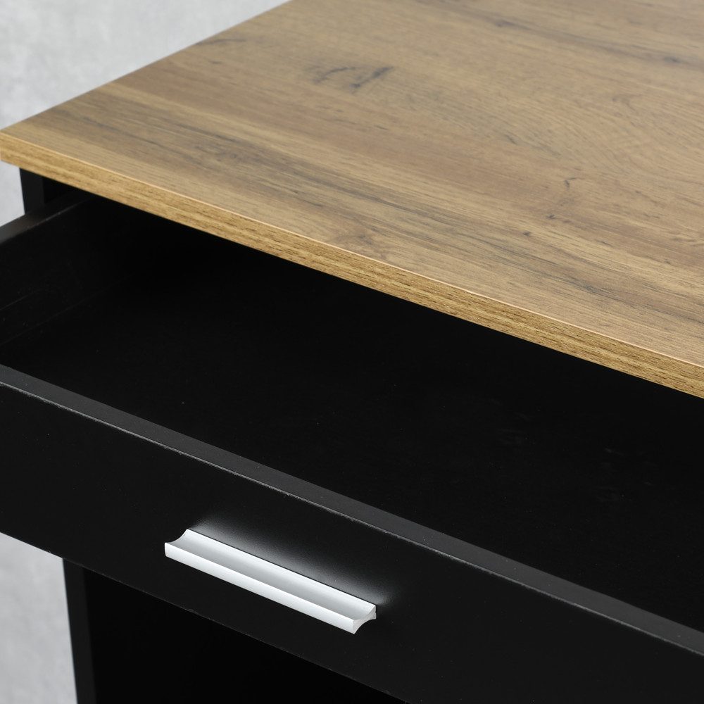 KESPER for kitchen & home Keukentrolley Servieswagen, FSC met 4 volledig beweegbare zwenkwielen