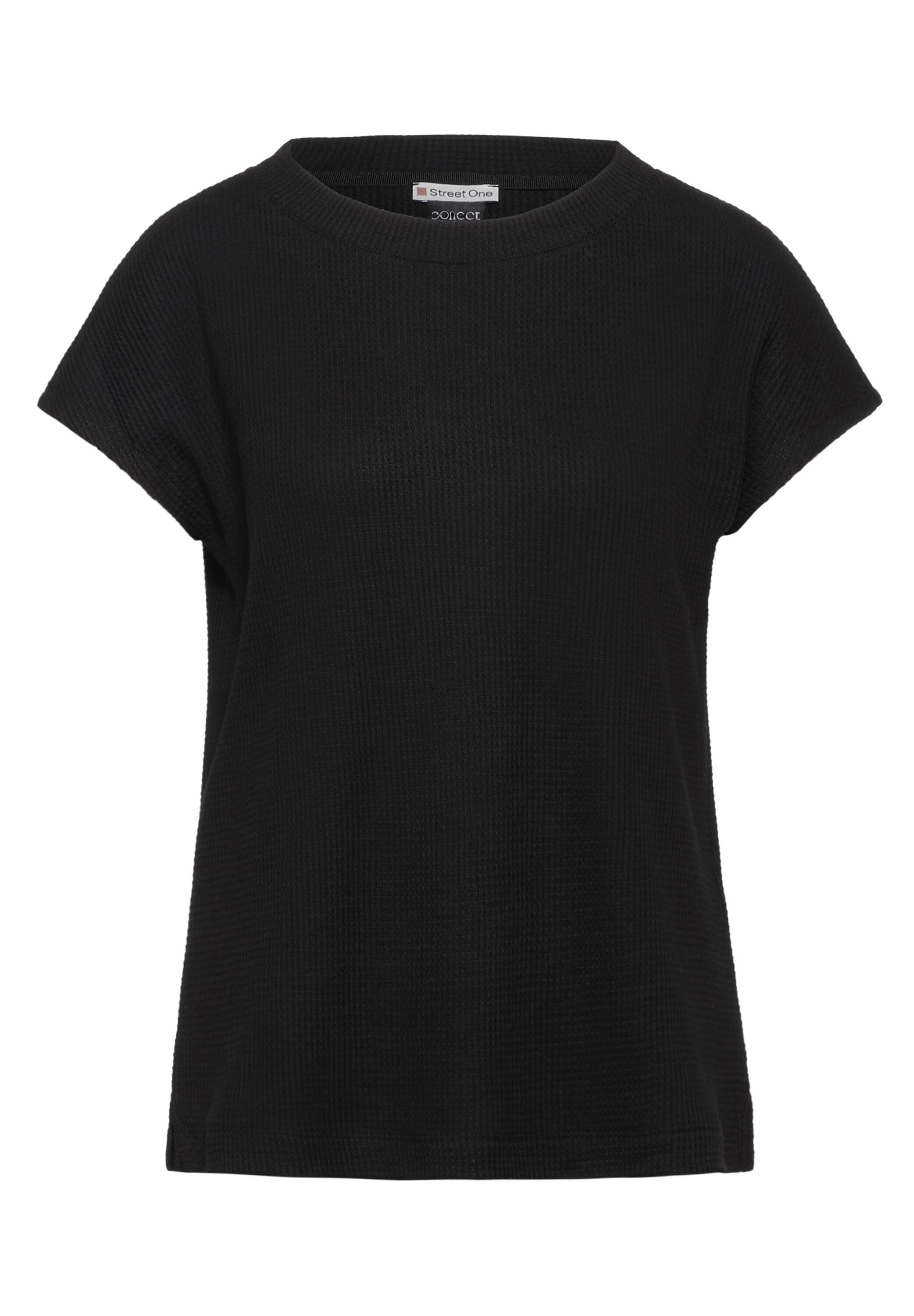 STREET ONE Shirttop in tricot-look