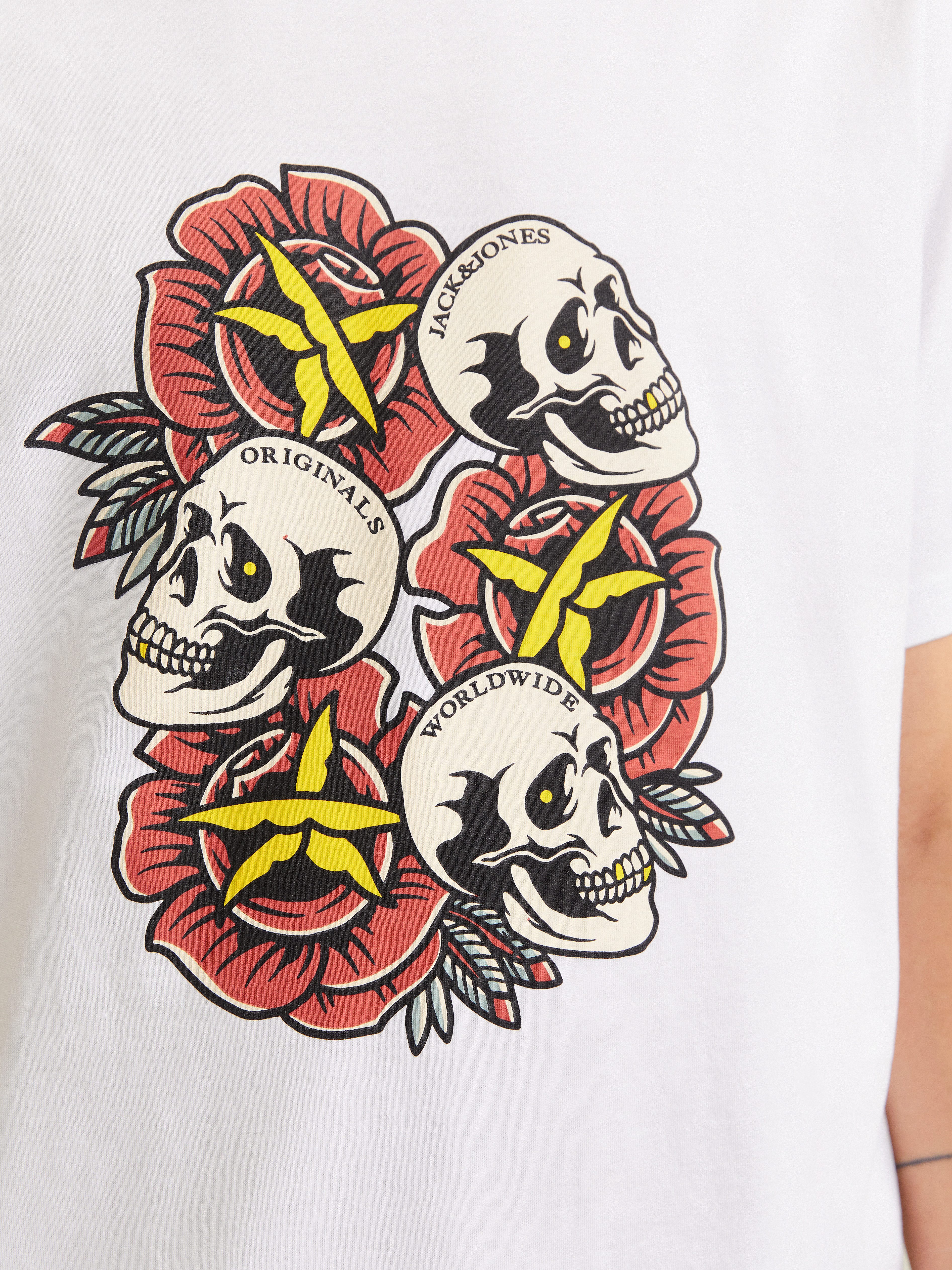 Jack & Jones T-shirt JORANATOMY SKULL TEE SS CREW NECK LN