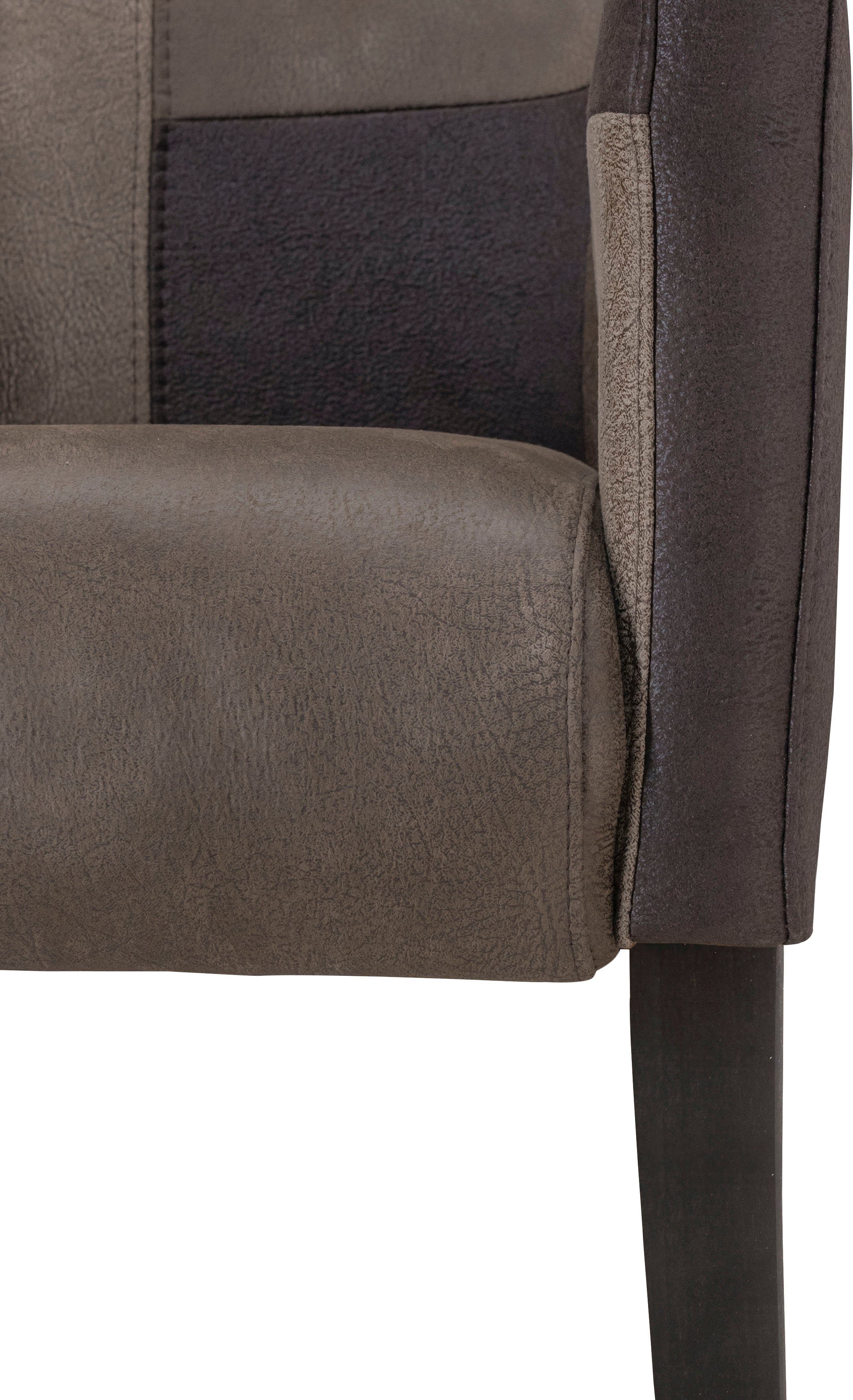 Home affaire Stoel met armleuningen King Bekleding van microvezel