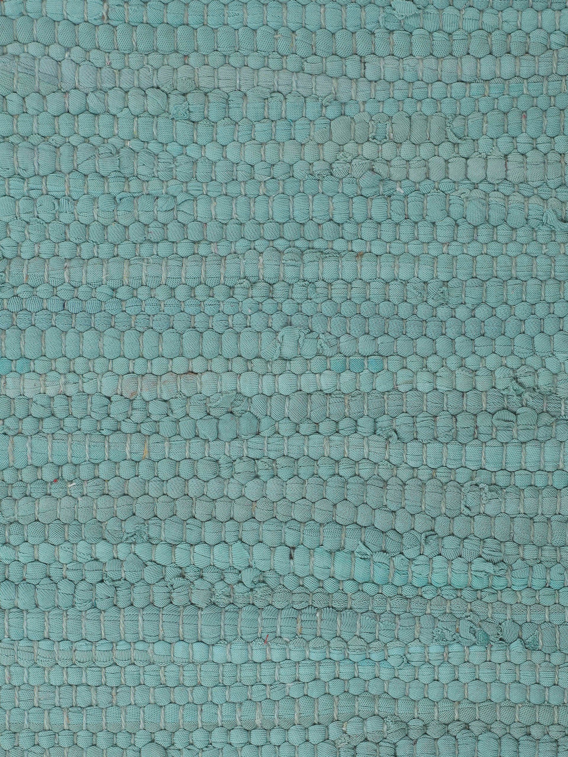 my home Loper Handgeweven uni , aan twee kanten te gebruiken vloerkleed Patchwork vloerkleed, puur katoen, handgeweven, effen, met franjes