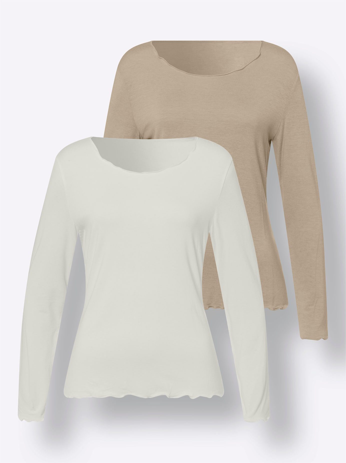 heine Shirt met lange mouwen Set van 2 shirts (2-delig)