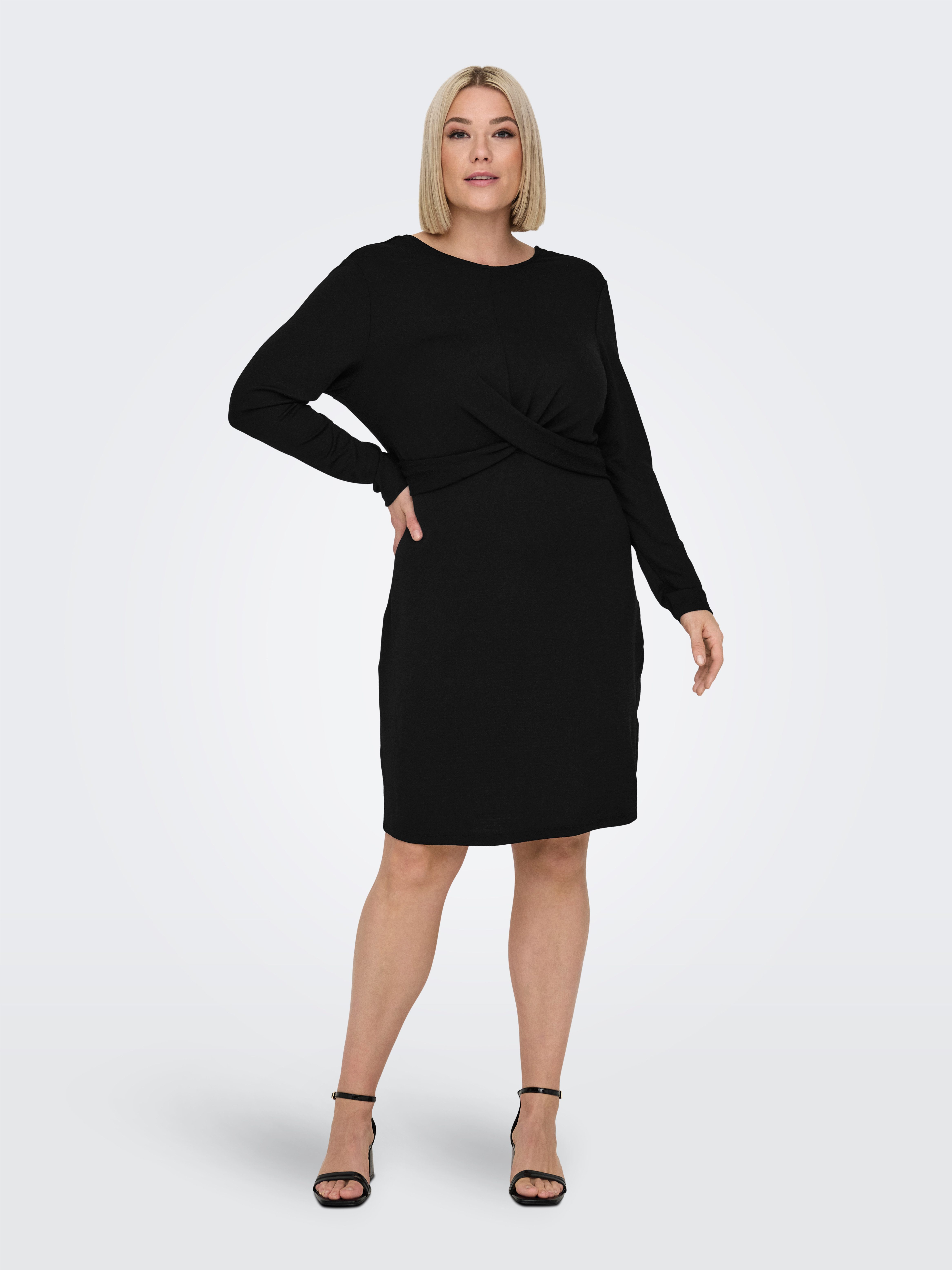 ONLY CARMAKOMA Jerseyjurk CARQUEEN L S GLITTER TWIST DRESS JRS BF