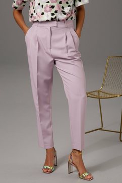 aniston casual pantalon in trendy 7-8-lengte - nieuwe collectie paars