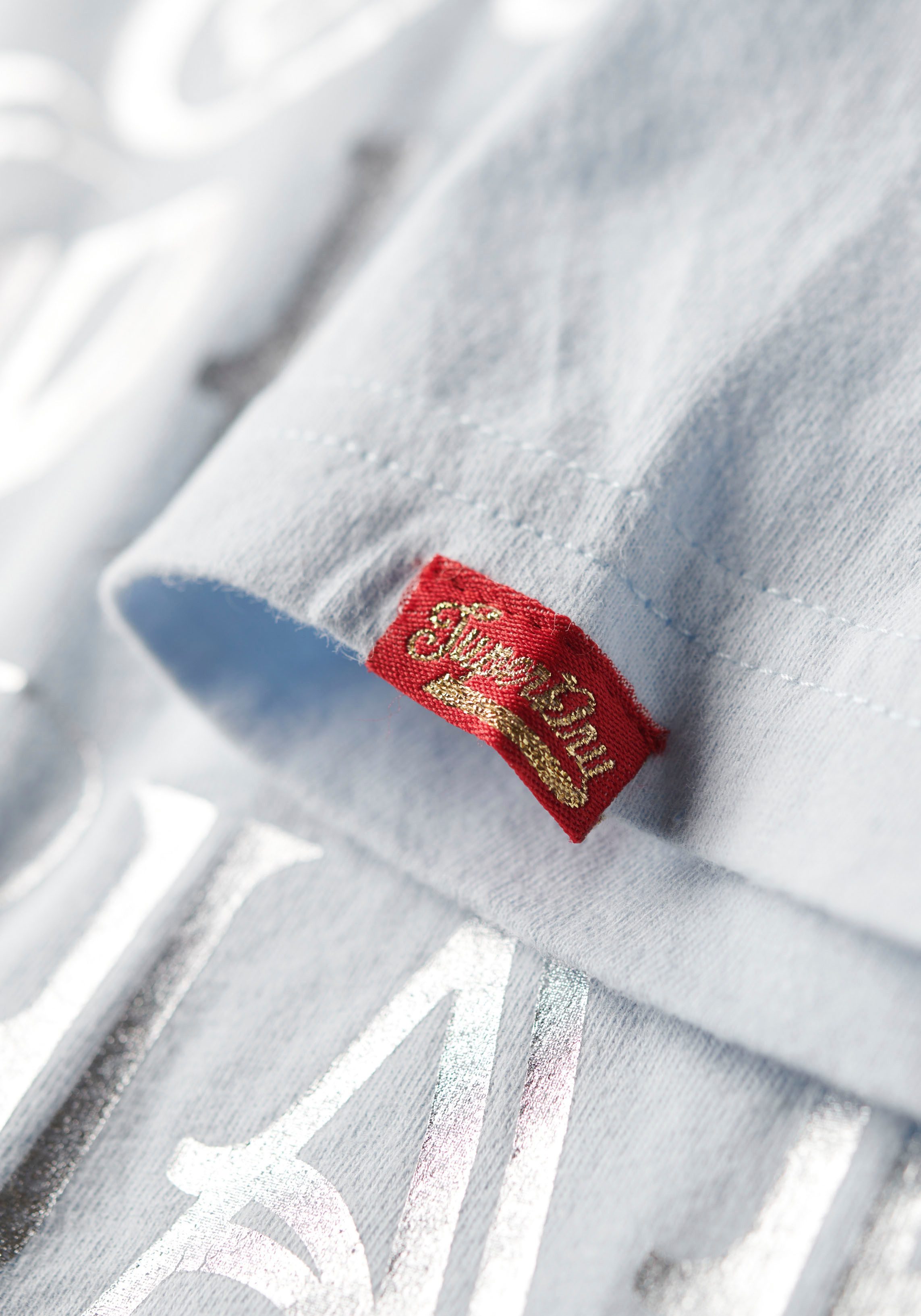 Superdry Shirt met print FOIL WORKWEAR FITTED TEE