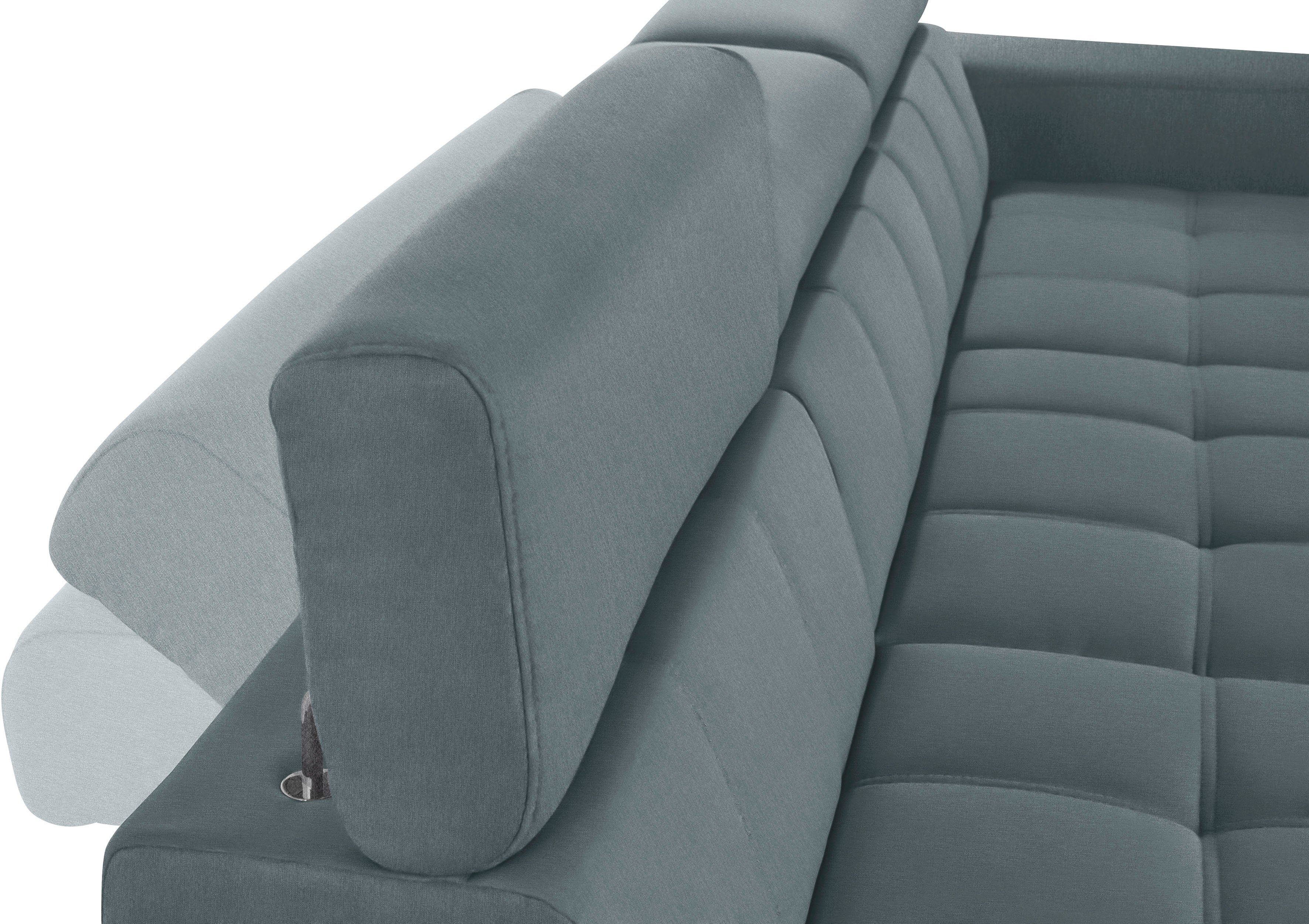 DOMO collection Hoekbank Cunelli mooie zitnaden als designelement, stevige zitcomfort, L-vorm
