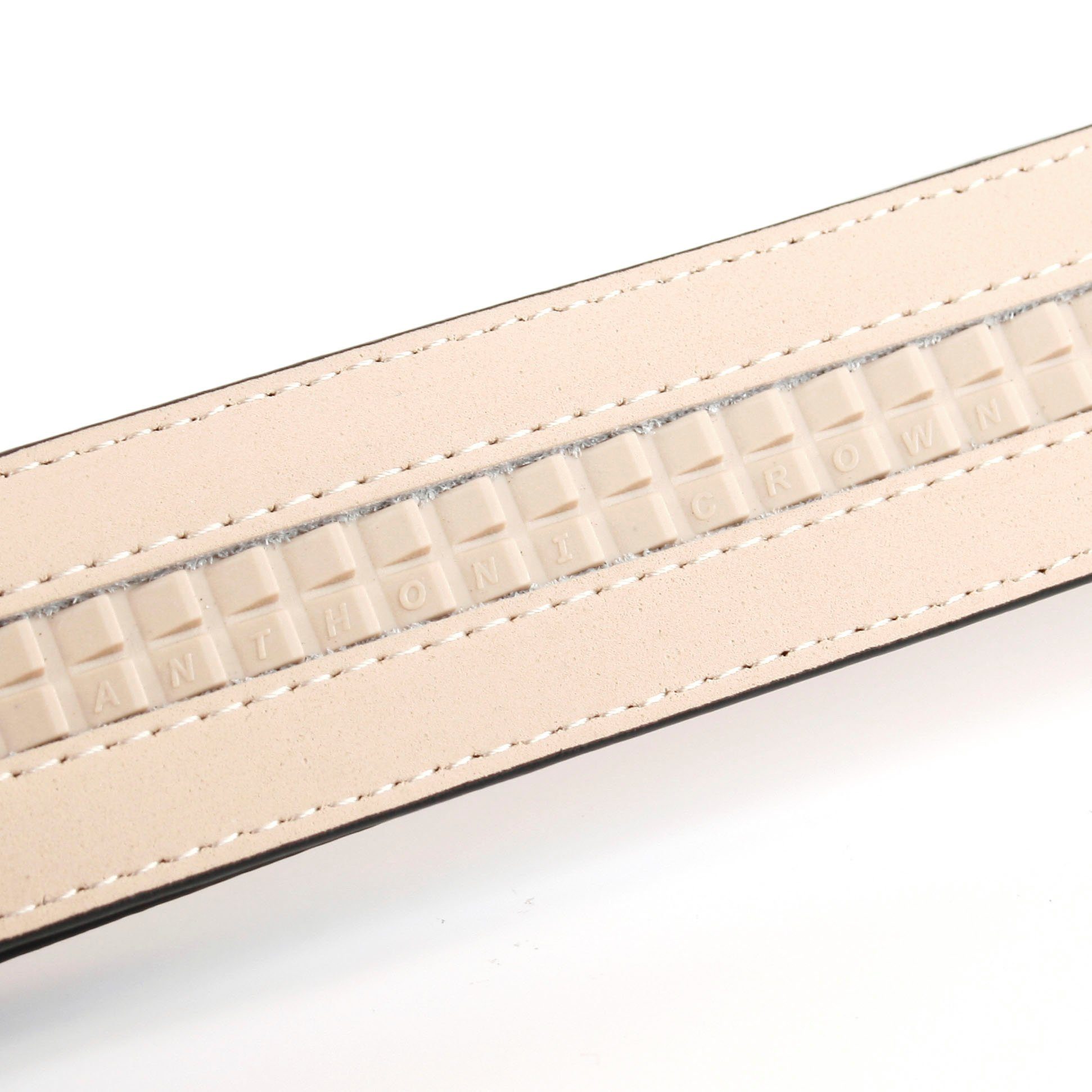 Anthoni Crown Leren riem in gevlochten look
