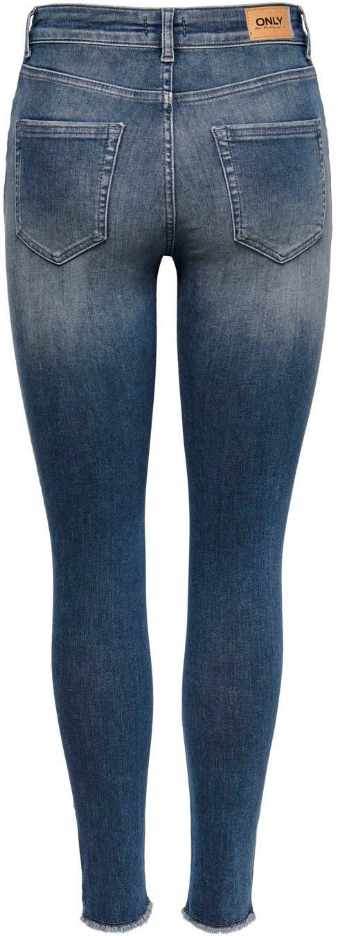 Only Ankle jeans ONLBLUSH met franjezoom