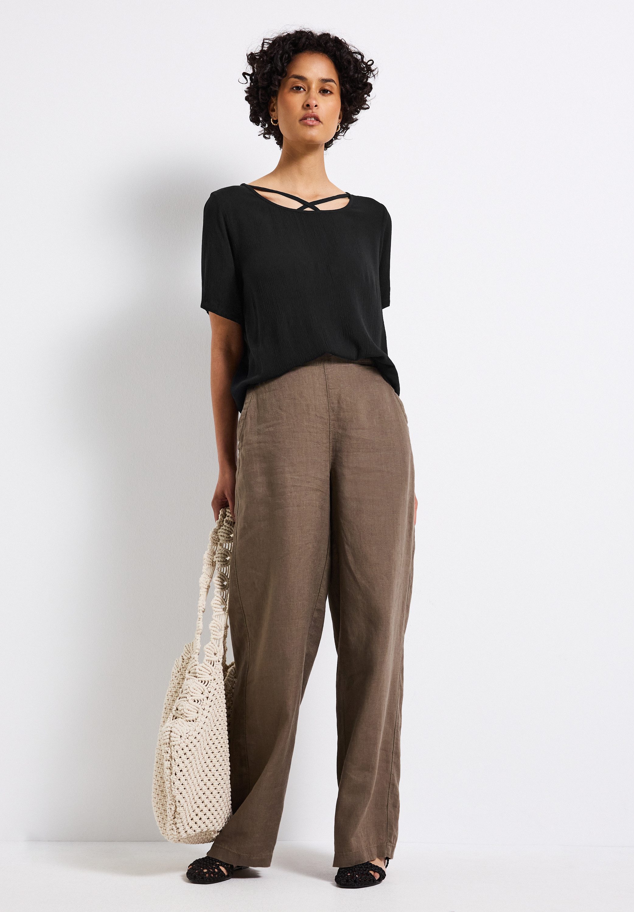 STREET ONE Shirtblouse met bandjesdetail