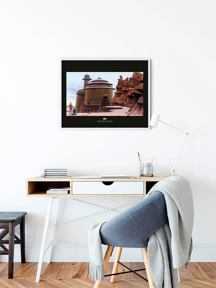 Komar Wanddecoratie Star Wars Classic RMQ Jabbas Palace Wanddecoratie voor de kinderkamer - zonder lijst (1 stuk)