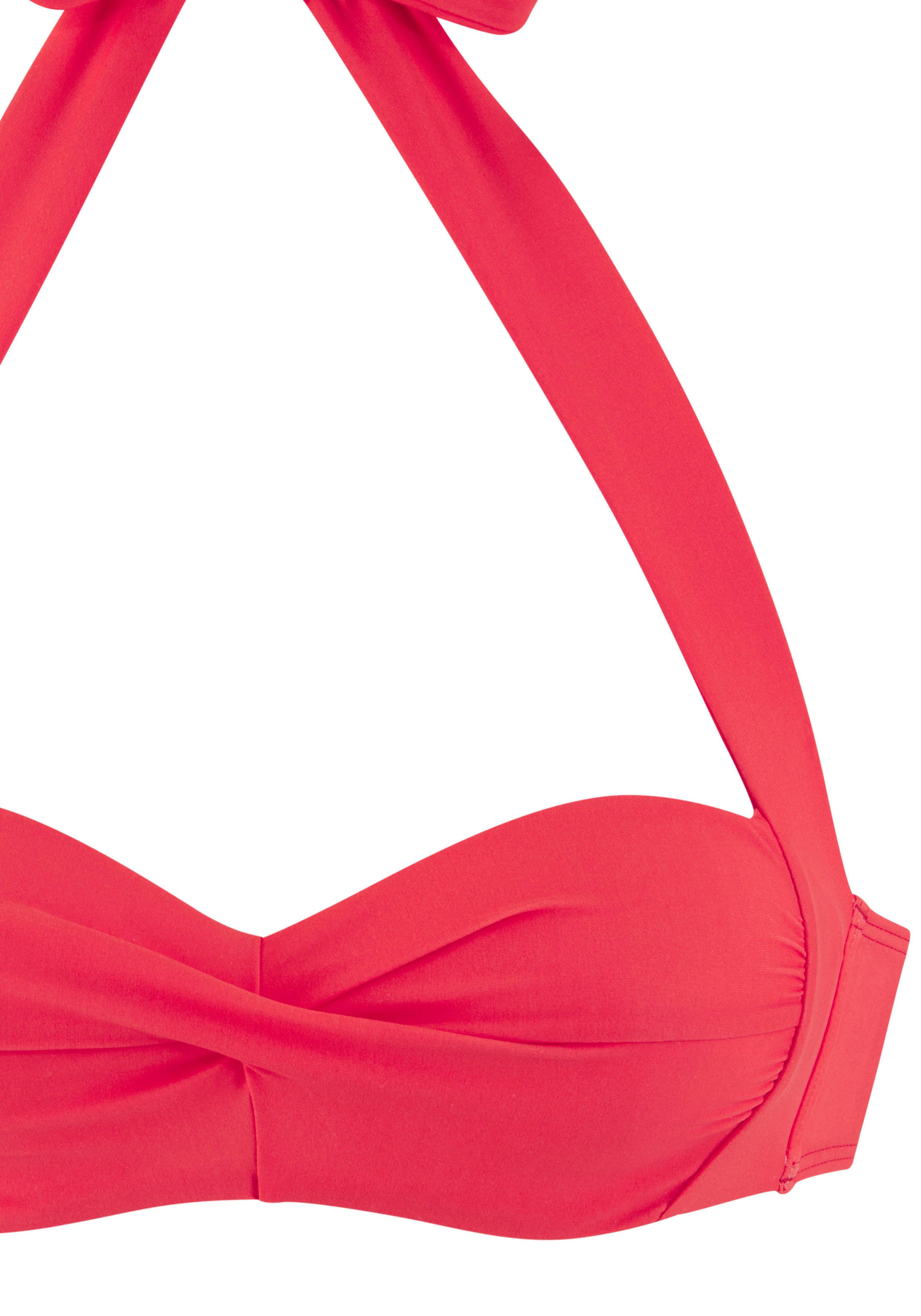 Lascana Beugelbikinitop in bandeaumodel Lolo in gedraaide look