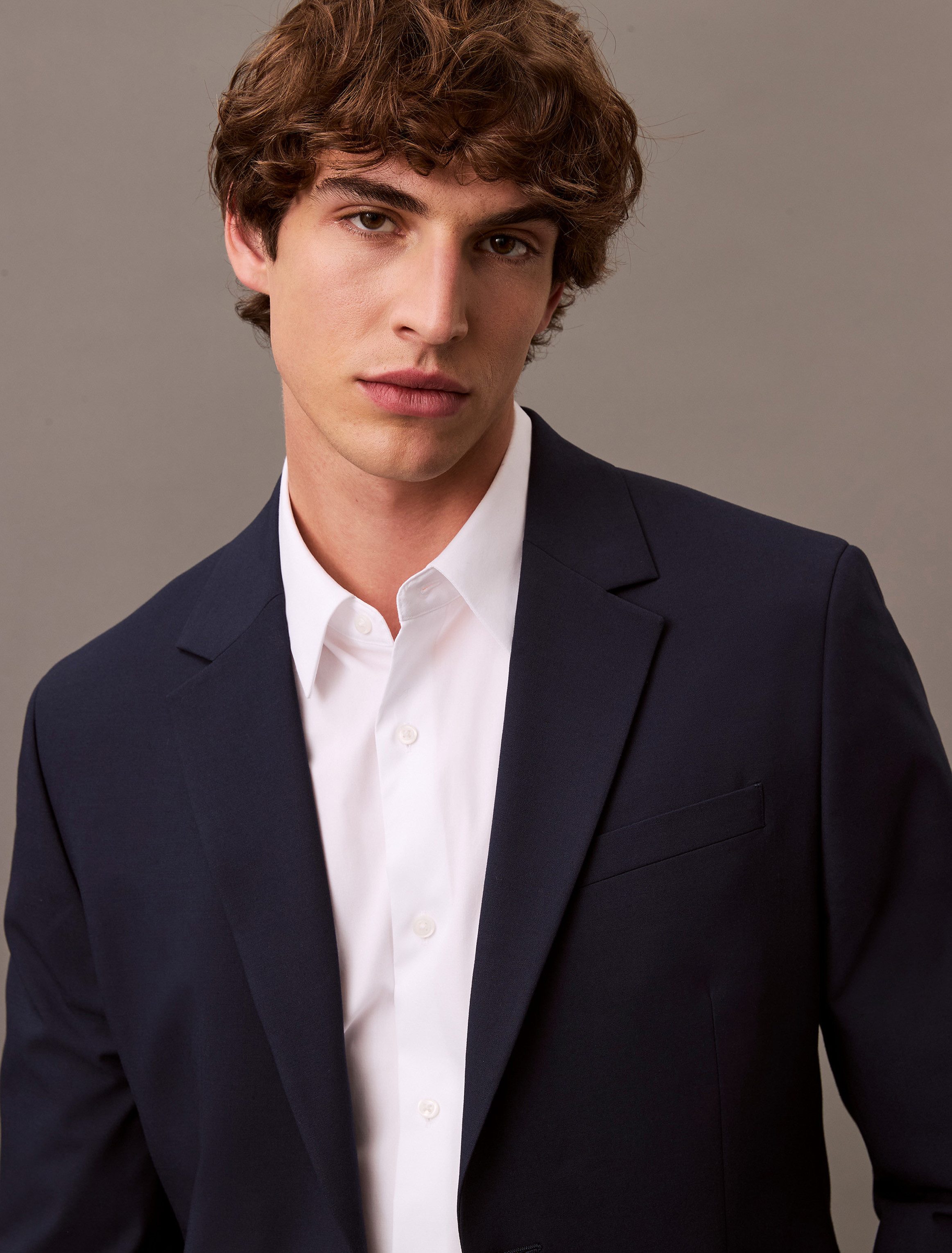 Calvin Klein Businessoverhemd LS SOLID STRETCH CLASSIC SHIRT