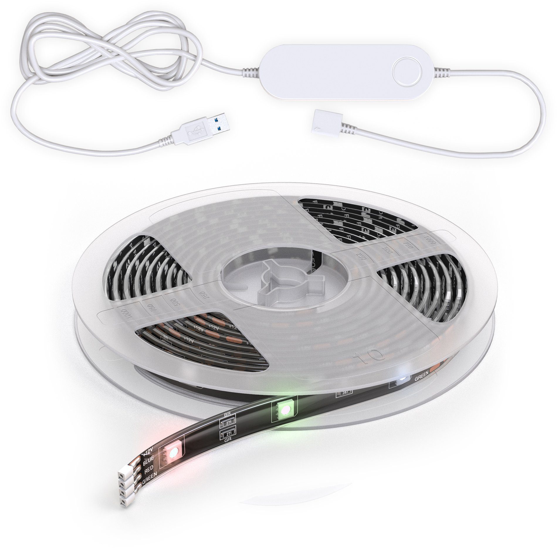 B.K.Licht Led-strepen Smart Home LED strip/band 2m incl. USB WiFi appbesturing