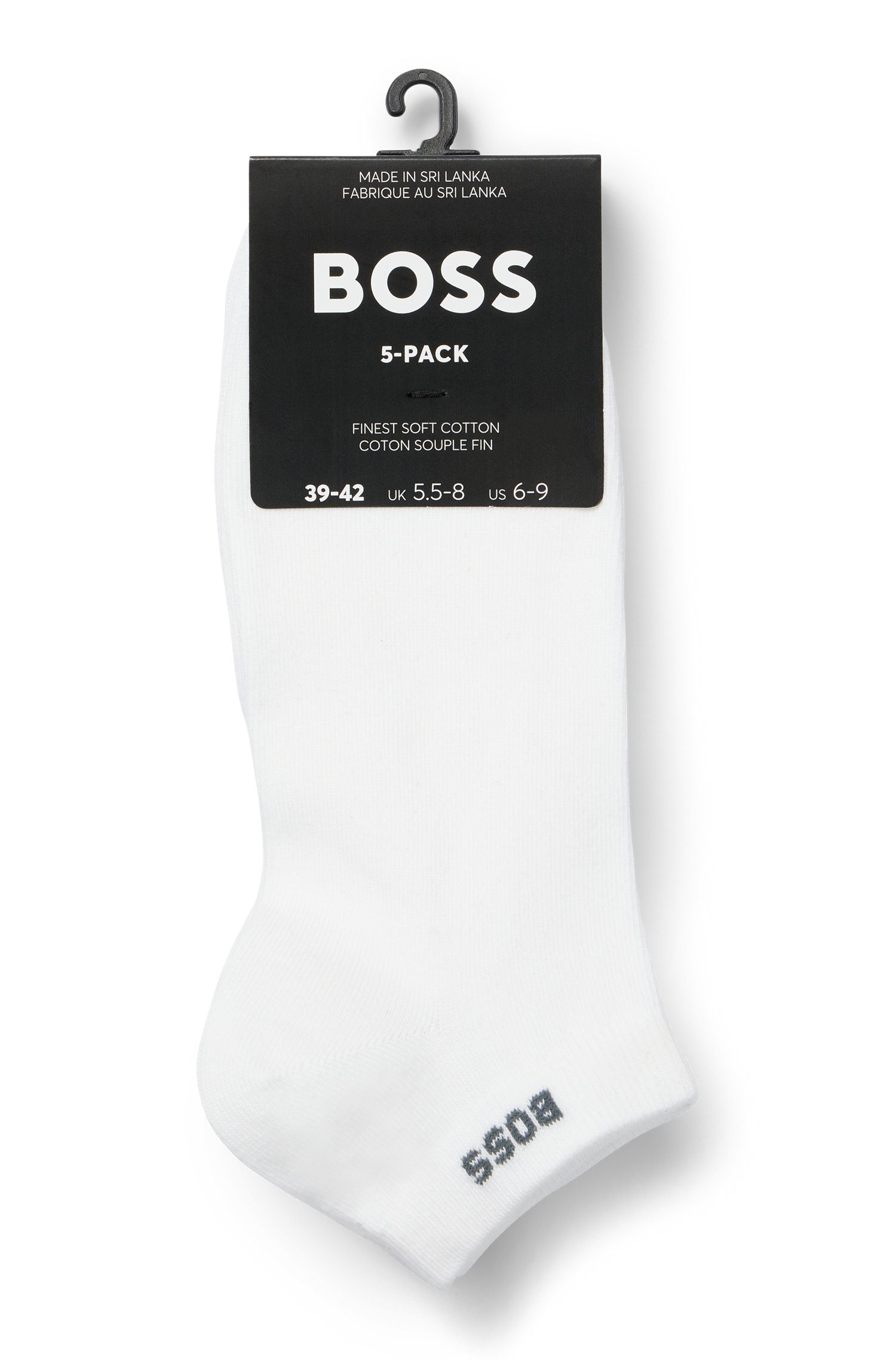BOSS Sneakersokken 5P AS Uni CC met boss-label (set, 5 paar)