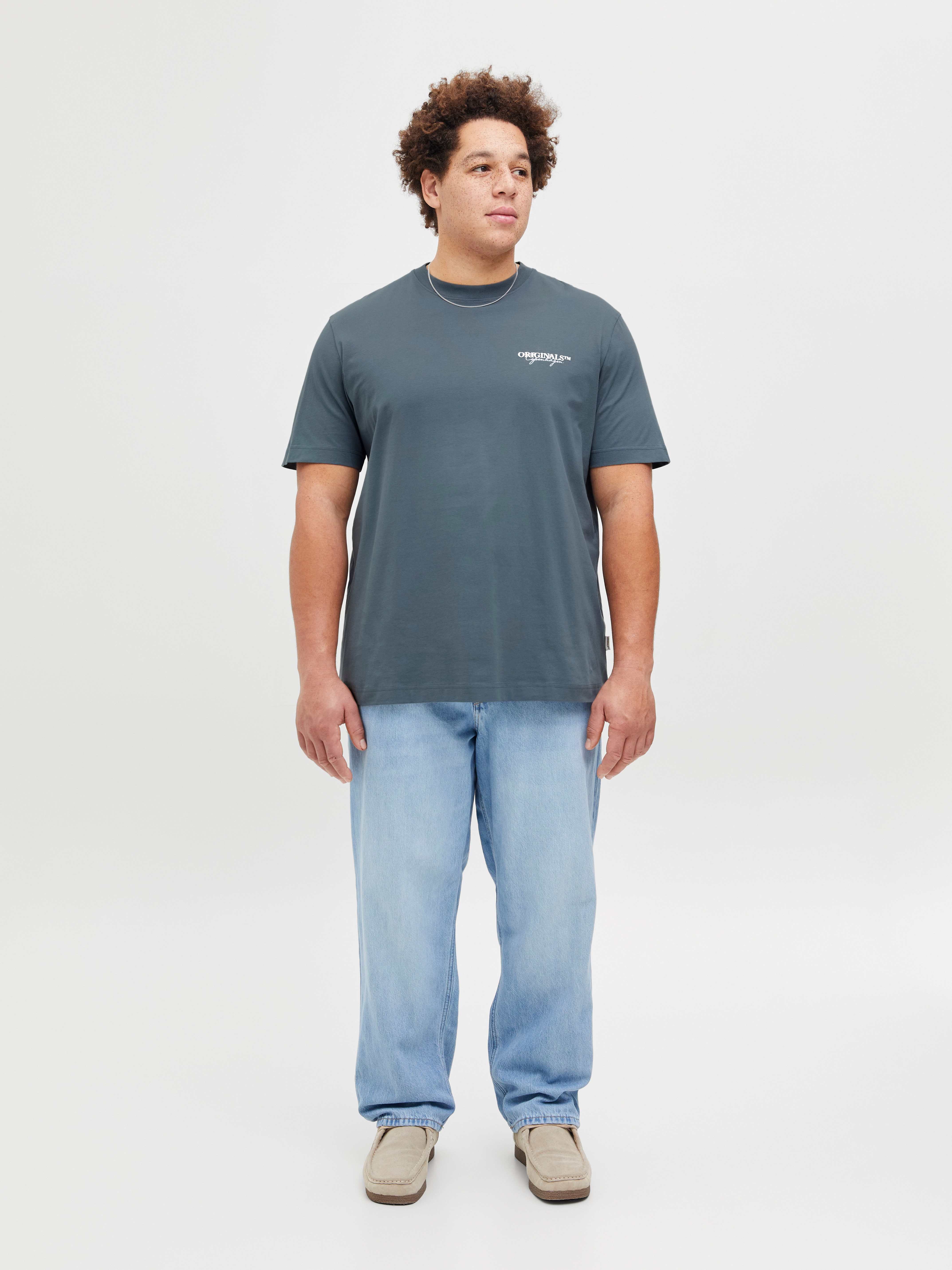 Jack & Jones PlusSize Shirt met korte mouwen JORISLINGTON TYPE TEE SS CREW NECK PLS