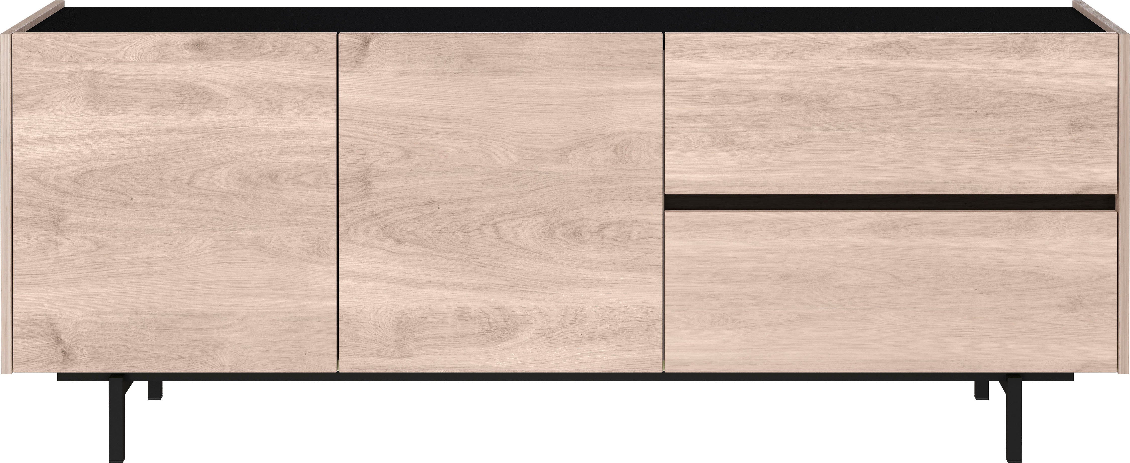 GERMANIA Tv-meubel Cantoria Deuren met soft-closefunctie, greeploos design lowboards bruin