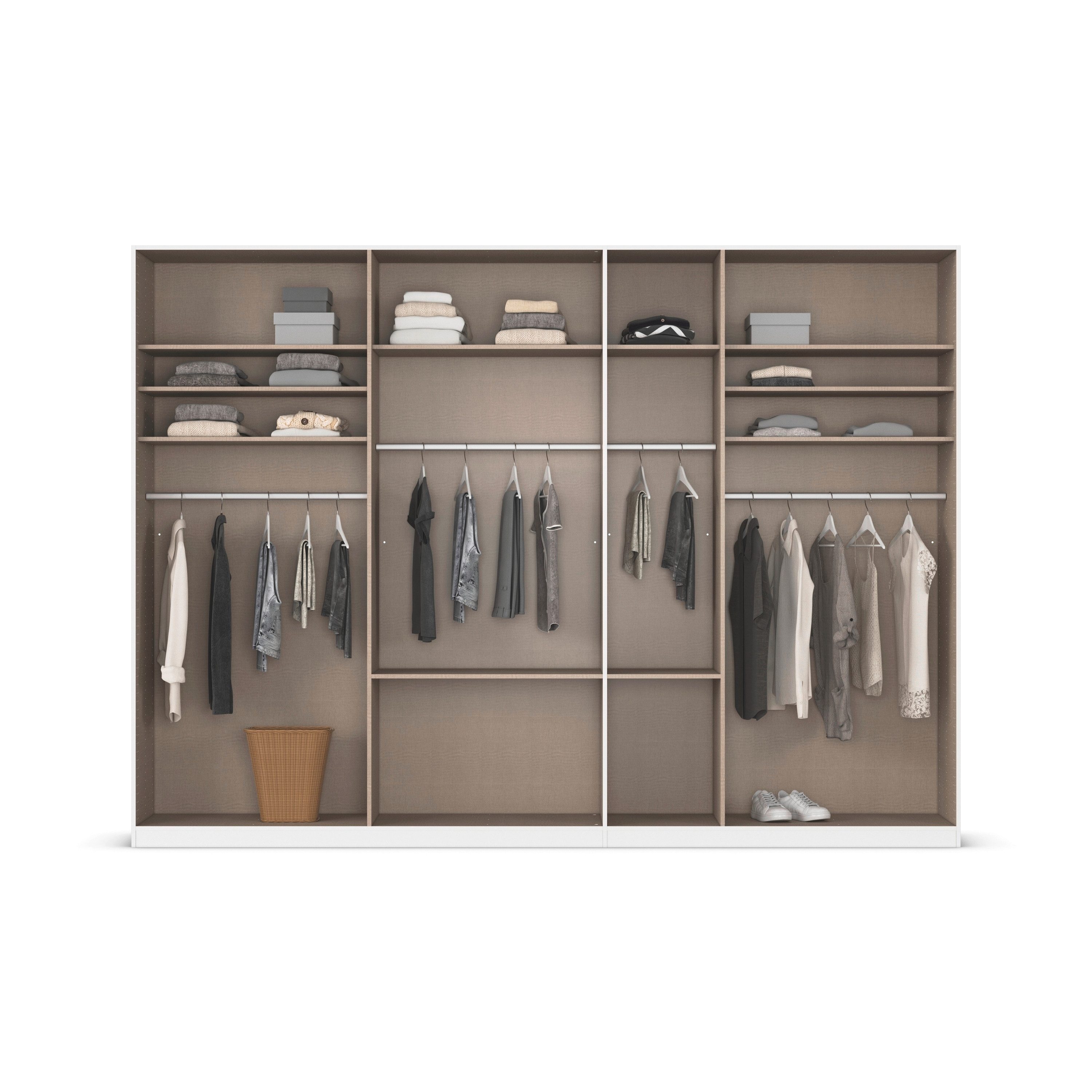 rauch Draaideurkast Kledingkast kast garderobe AGORDO met decor- of hoogglansfront