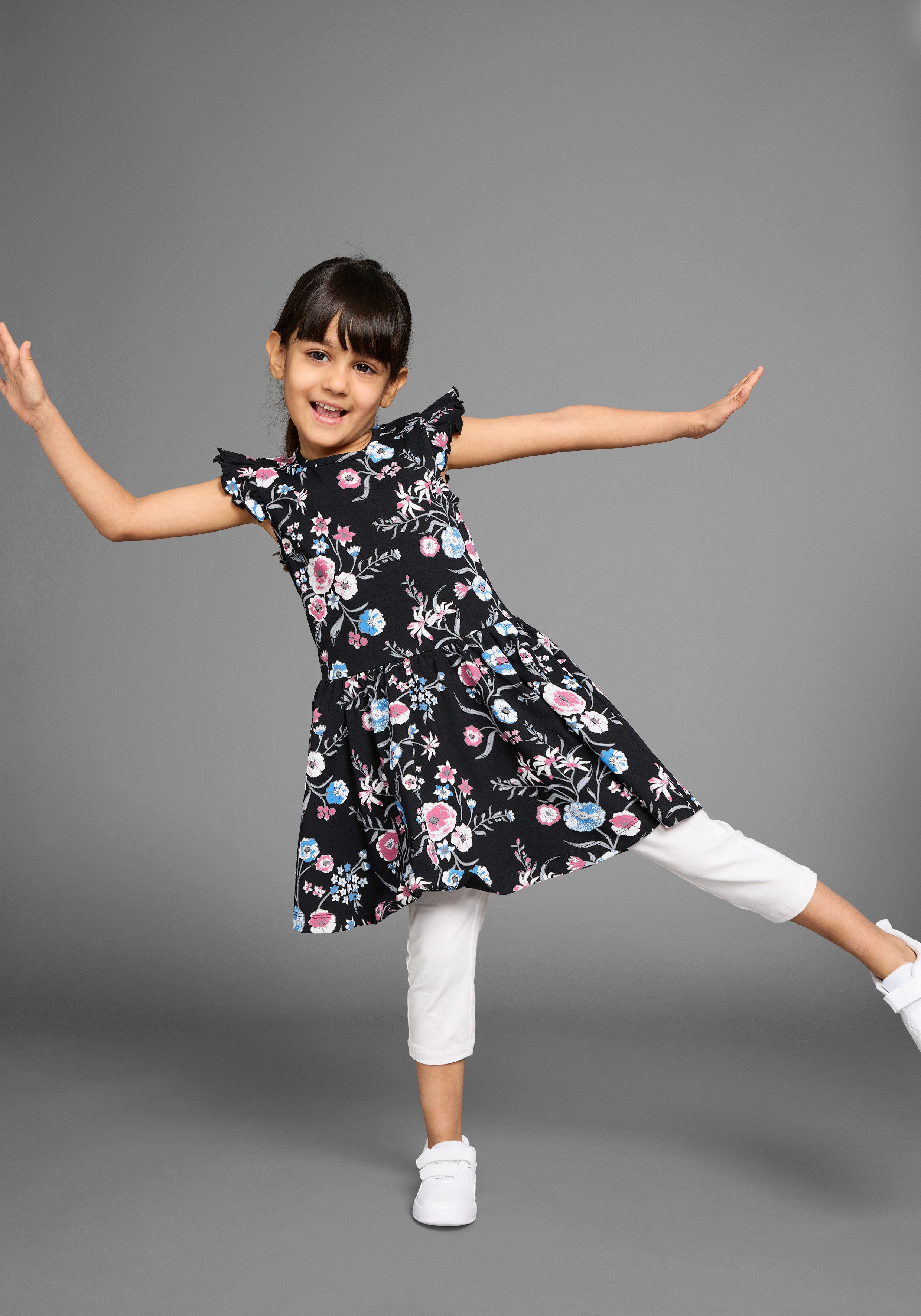 KIDSWORLD Jerseyjurk Shirtjurk in trendy allover-patroon