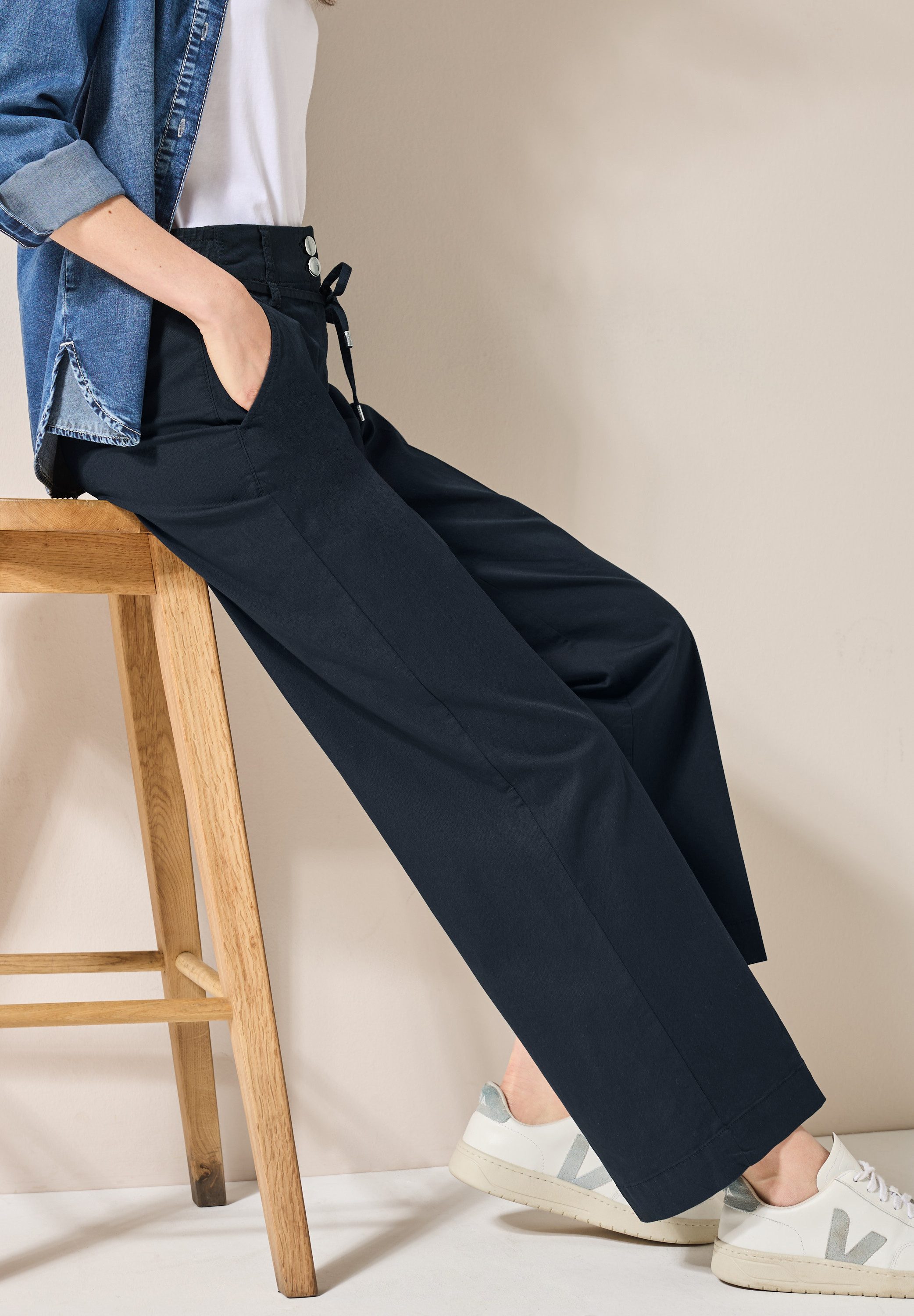 Cecil Geweven broek Style Neele