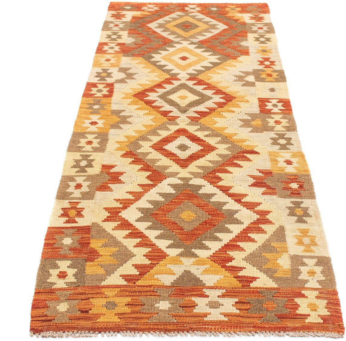 morgenland Loper Kelim medaillon beige 197 x 69 cm Oriëntaalse look