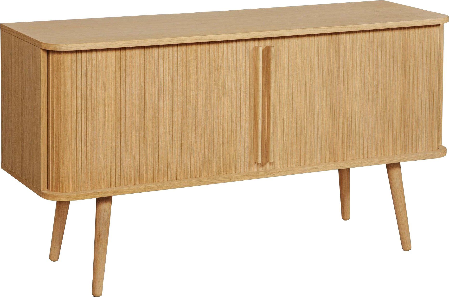 Woodman Dressoir Rove Commode met bijzonder ontwerp, breedte 138 cm, met eikenhoutfineer