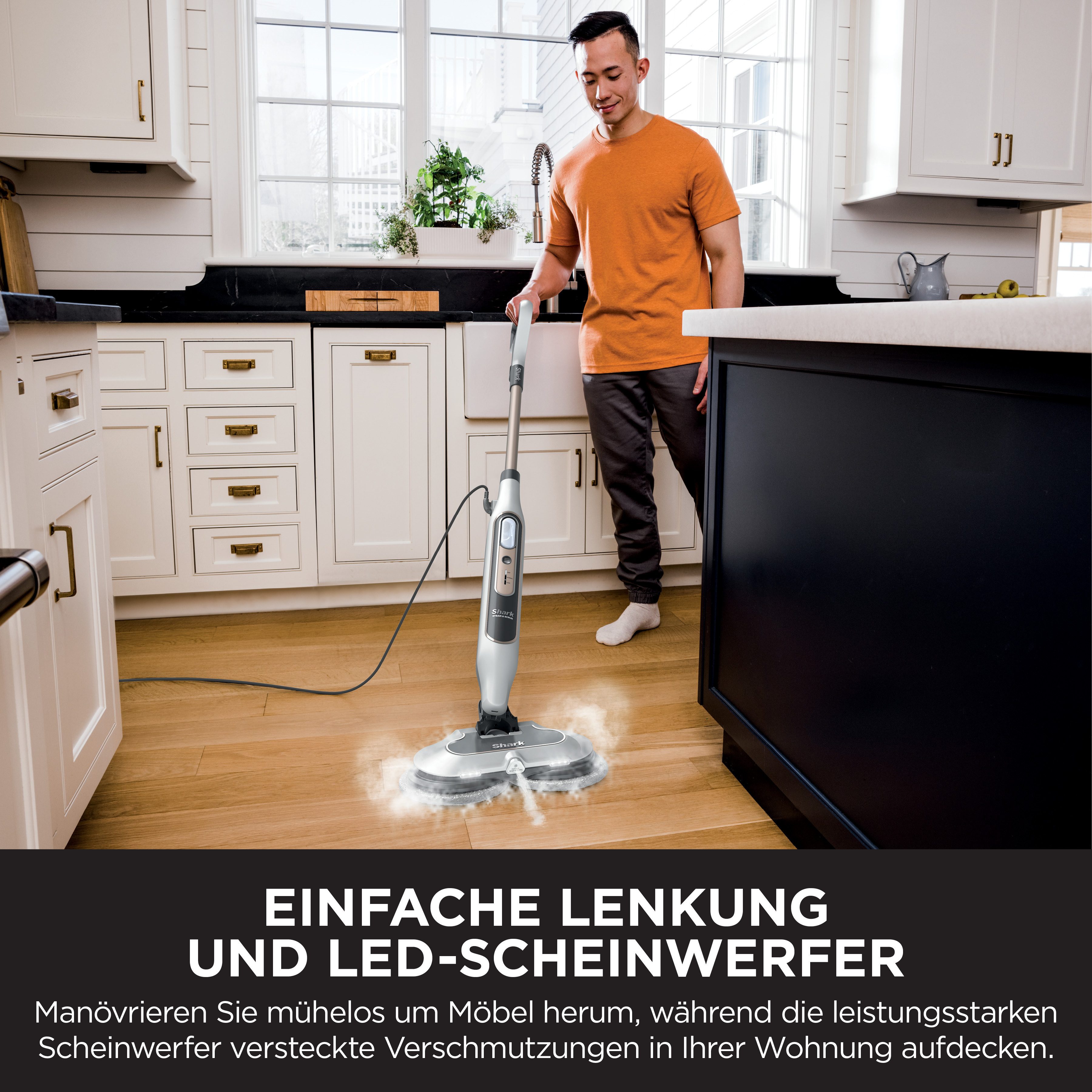 Shark Stoomreiniger Shark Steam & Scrub mit Steam Blaster Technologie S8201EU