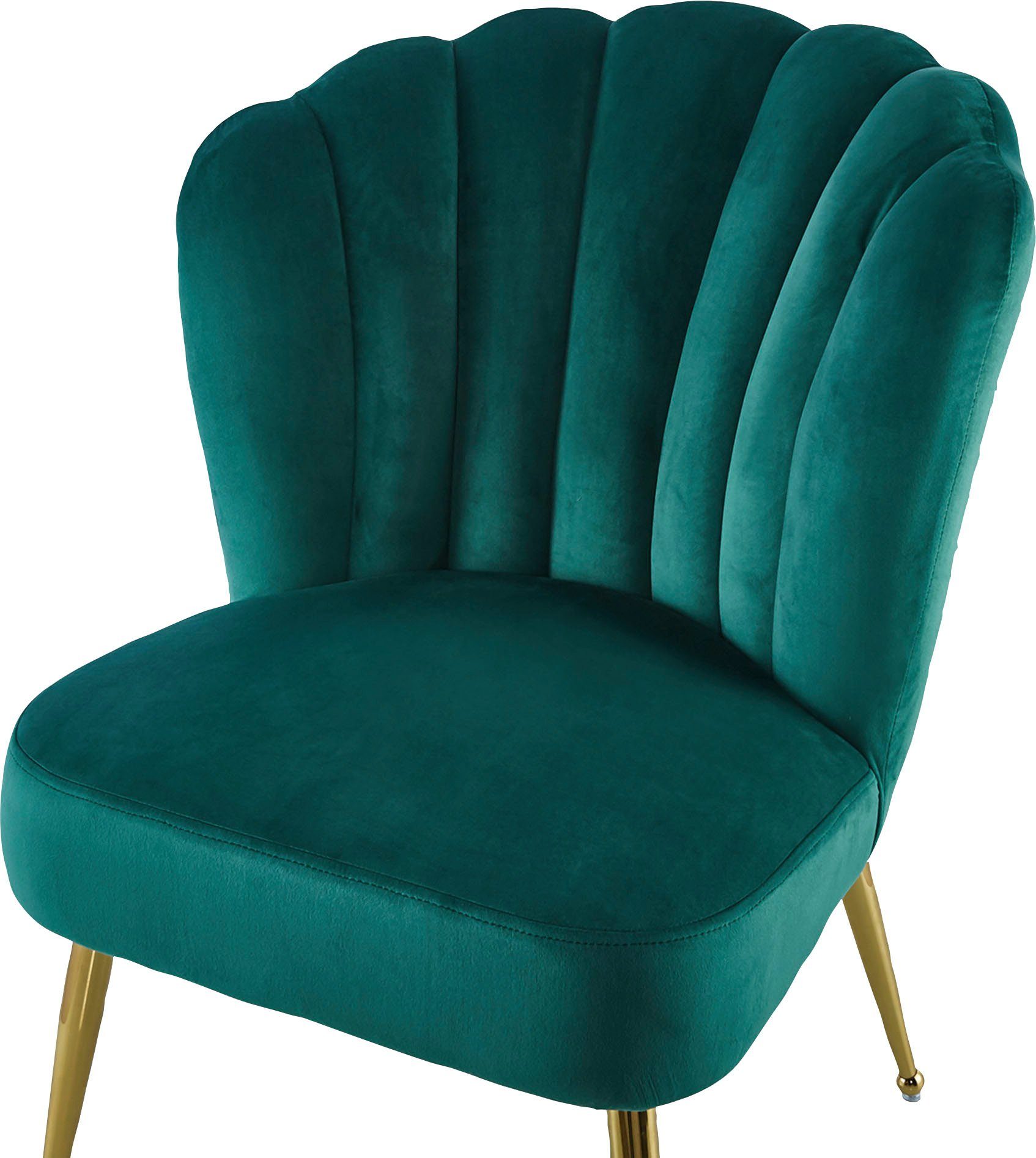 Kayoom Eetkamerstoel Stoel Pippa, rugleuning in retro-stijl, opvallende rugleuning fluweelzachte bekleding, eyecatcher in de ruimte, opvallende rugleuning (1 stuk)