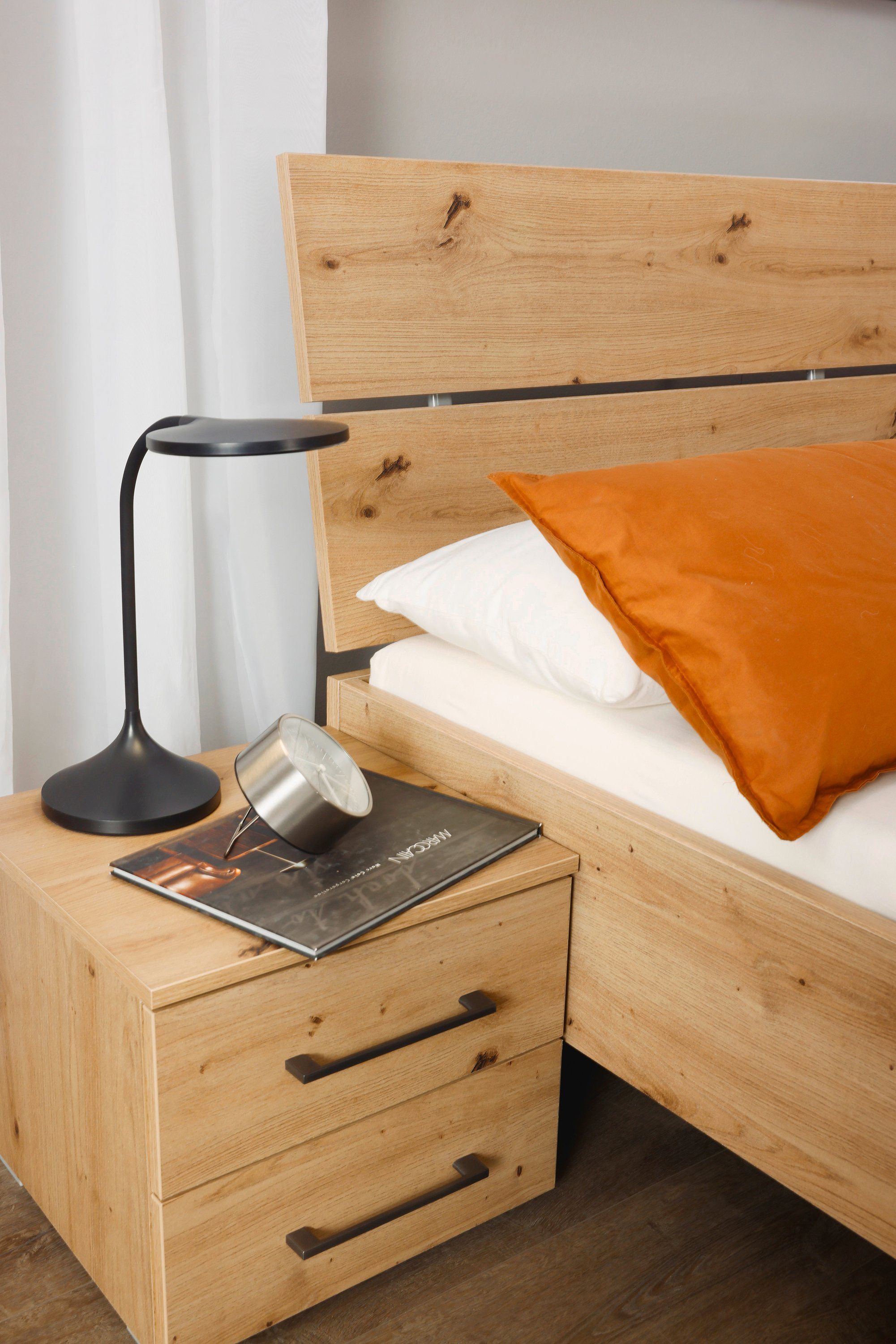 Slaapkamerserie Compleet slaapkamer Challenger (Set van 4 delen) Kast 2 breedtes, bed 3 breedtes, 2 nachttafels MADE IN GERMANY