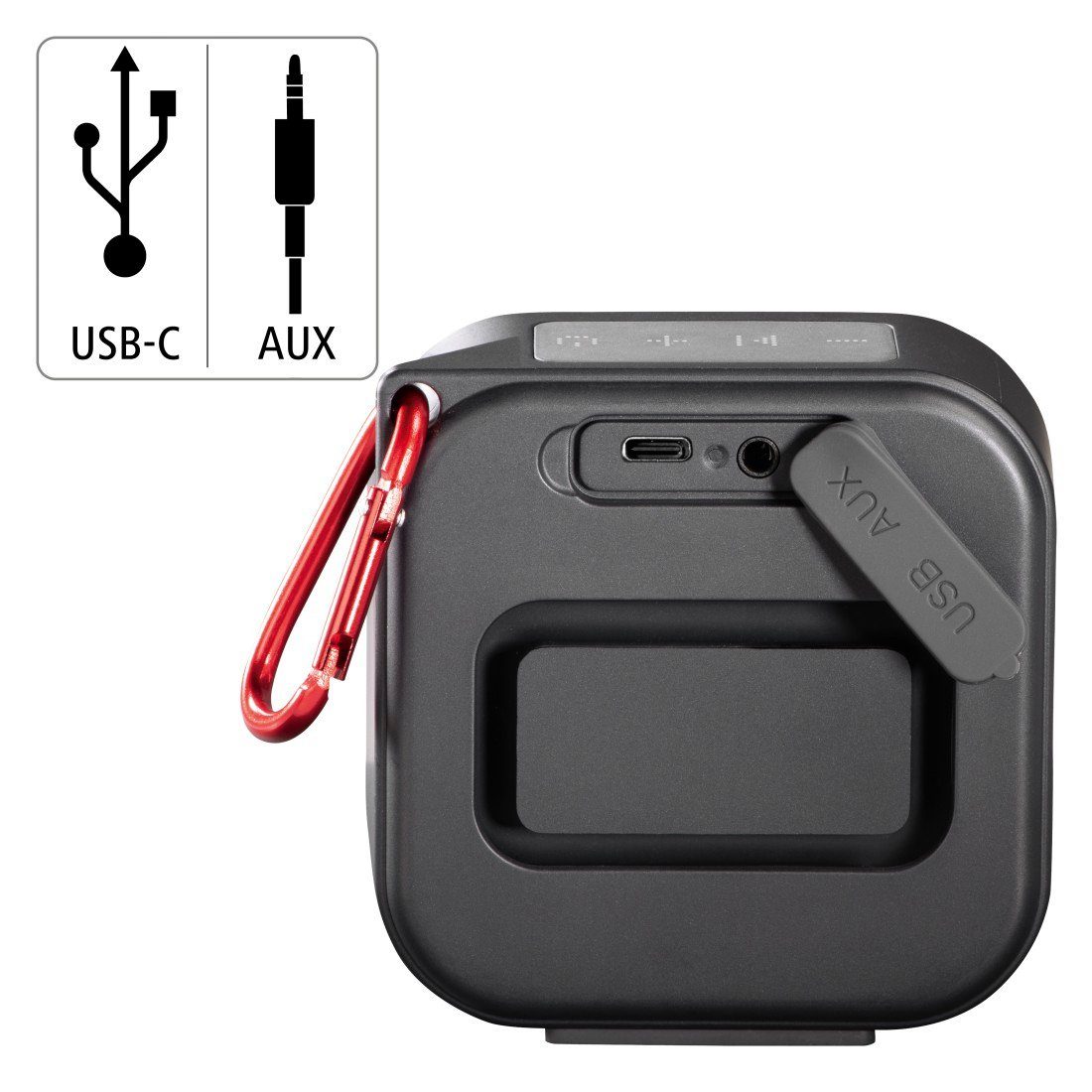 Hama Bluetooth luidspreker Mini Bluetooth luidspreker (waterdicht IP67, 3,5W, mobiel, karabijnhaak)