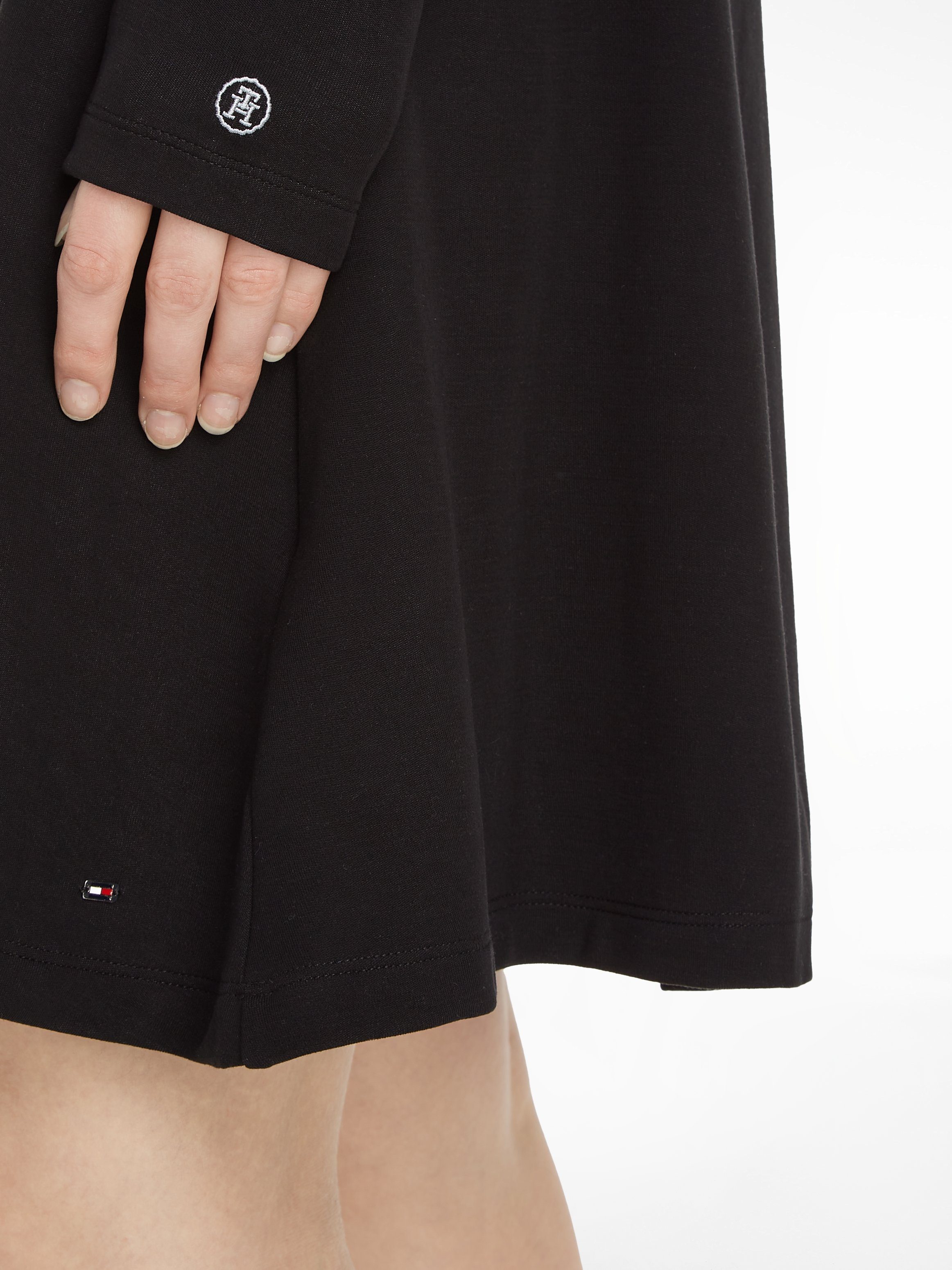 Tommy Hilfiger Jerseyjurk F&F C-NK SHINY INTERLOCK LS DRS