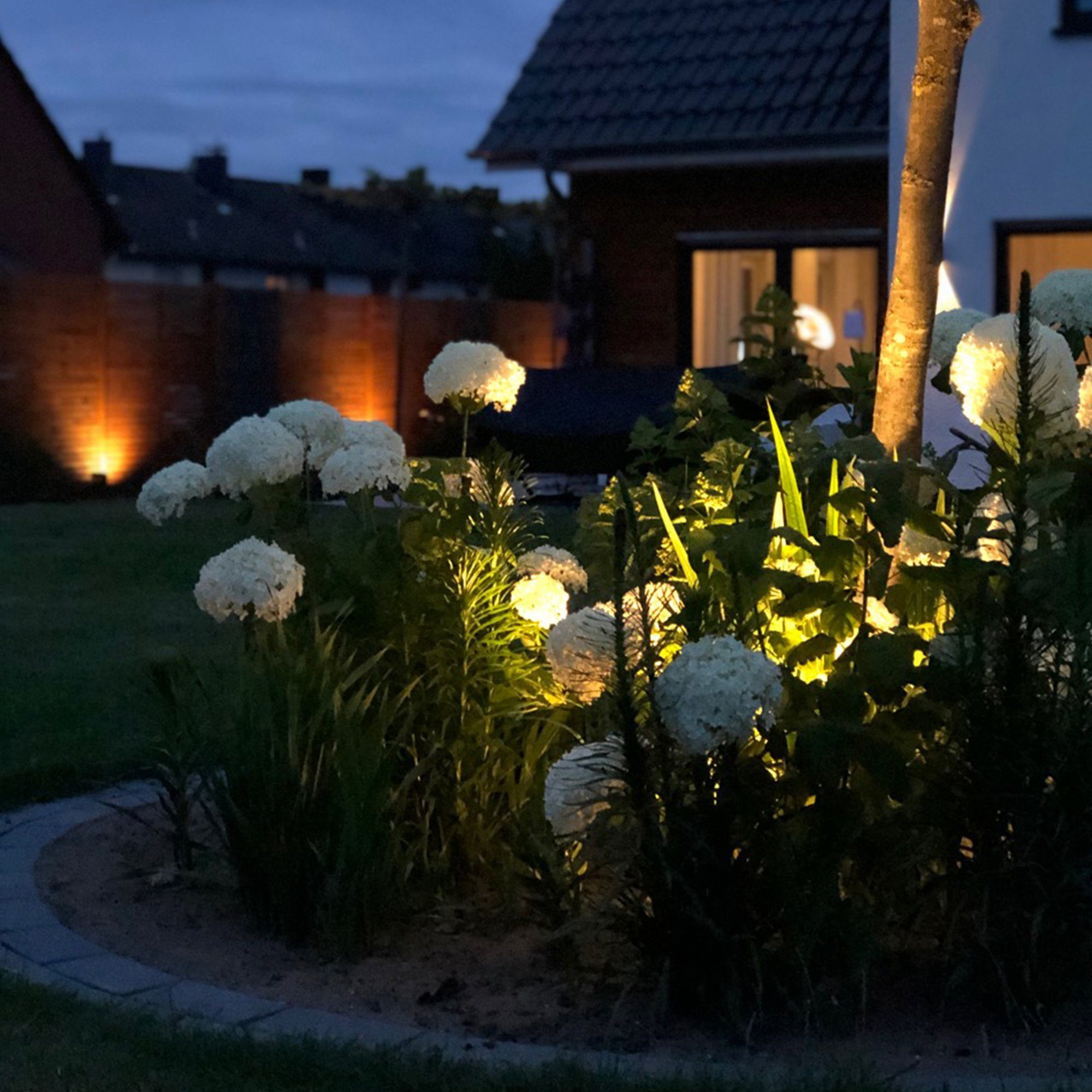 B.K.Licht Led-tuinlamp NIMA LED tuinspot, grondspies, buitenstraaler, spiesstraaler, 2-pack (2 stuks)