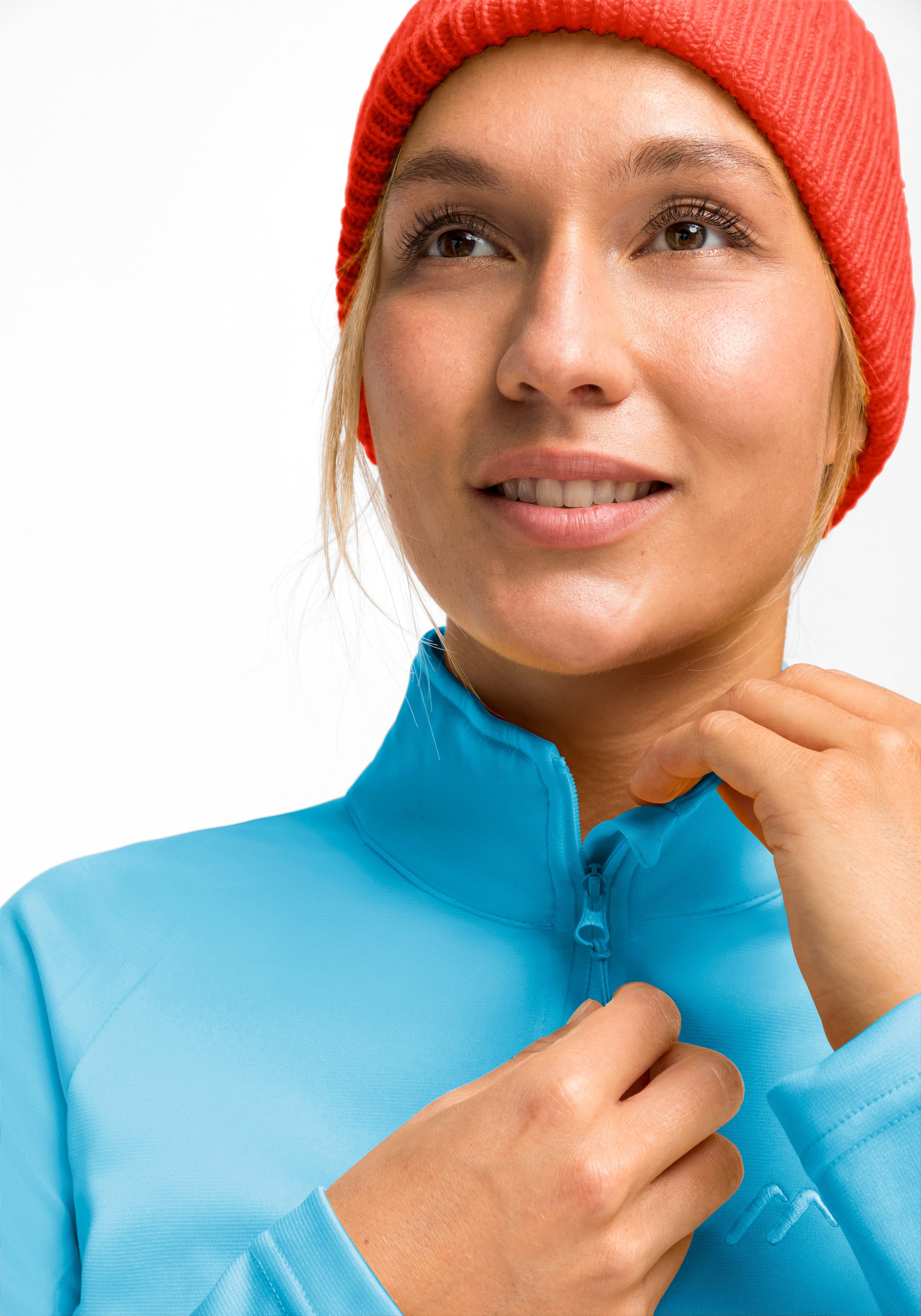 Maier Sports Fleecetrui EVA Dames fleece functionele midlayer half-zip regular fit
