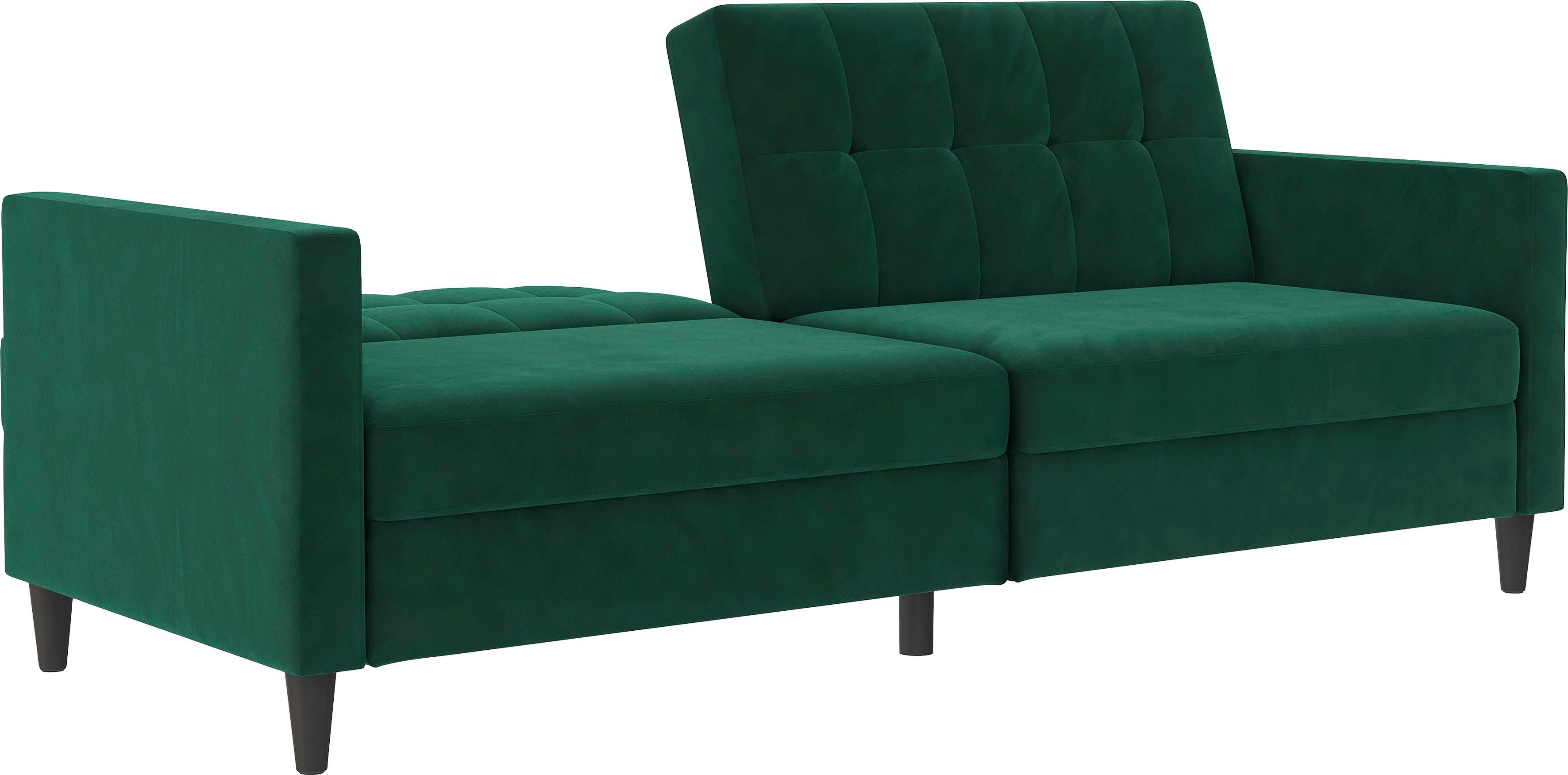 Dorel Home 3-zitsbank Hartford II Slaapfunctie, rugleuning 2-delig, 3-voudig verstelbaar, zithoogte 43 cm