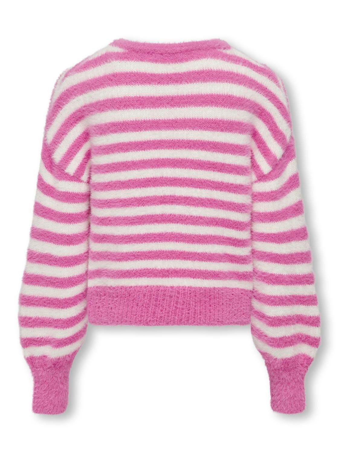 KIDS ONLY Trui met ronde hals KOGNEWPIUMO L S PULLOVER CP KNT NOOS
