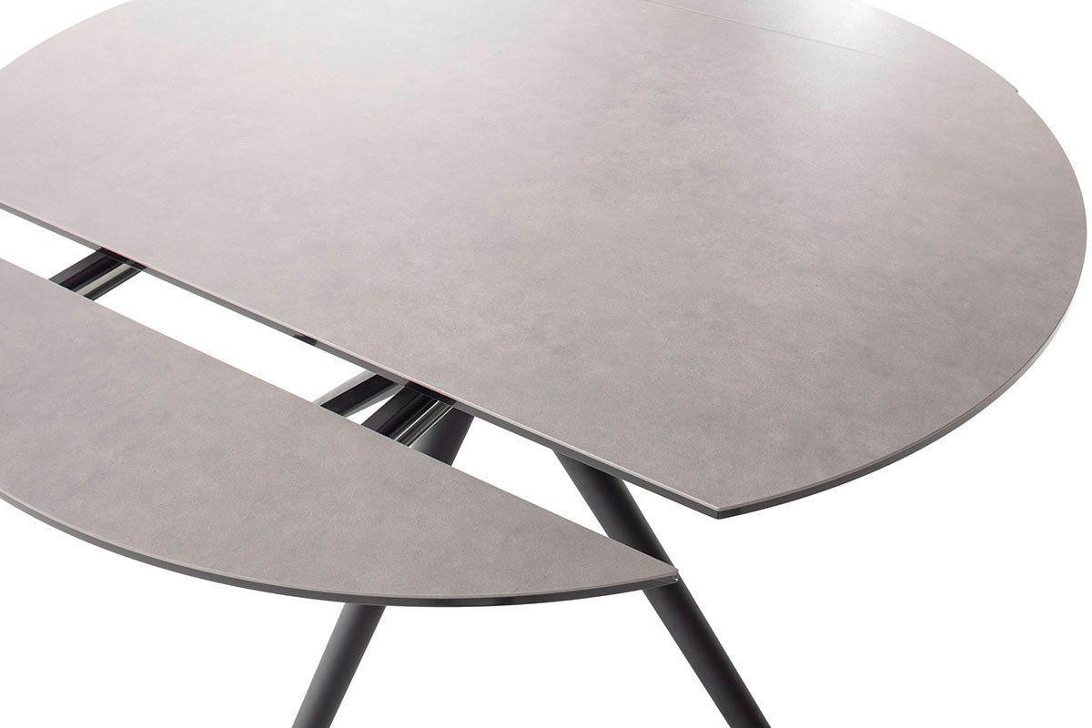 MCA furniture Eettafel RUBIKON vierpoot tafel 90-135 cm Keramiek, metaal, lengteschuif, uittrekbaar, 13 mm
