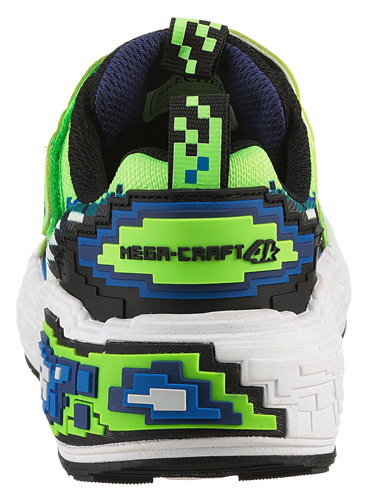 Skechers Sneakers MEGA-CRAFT 4K , klittenbandschoen in coole pixel-look, maat sjabloon te downloaden