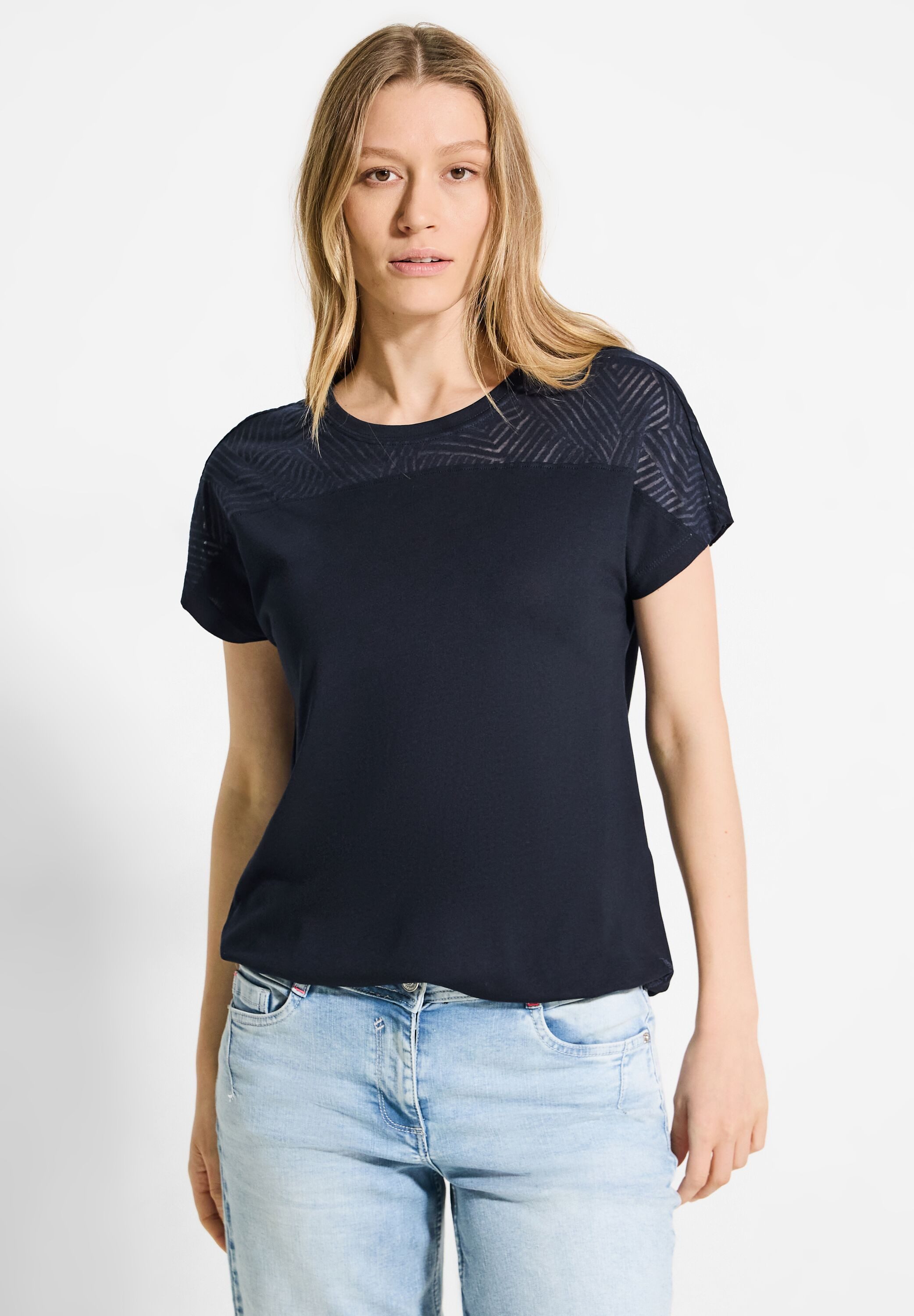 Cecil T-shirt met elastische band