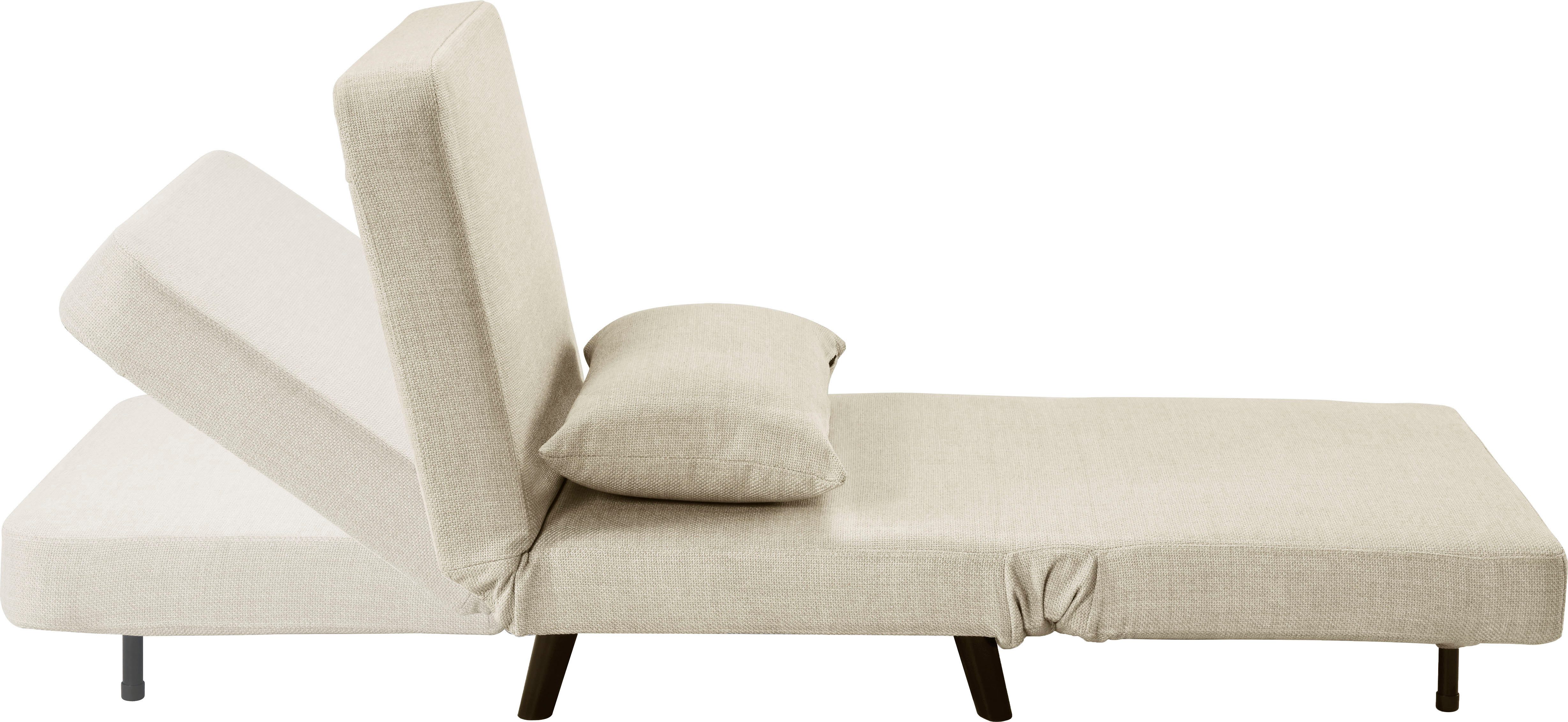ATLANTIC home collection Fauteuil Robby incl. bedfunctie, meerdere verstelbaar, structuurstof