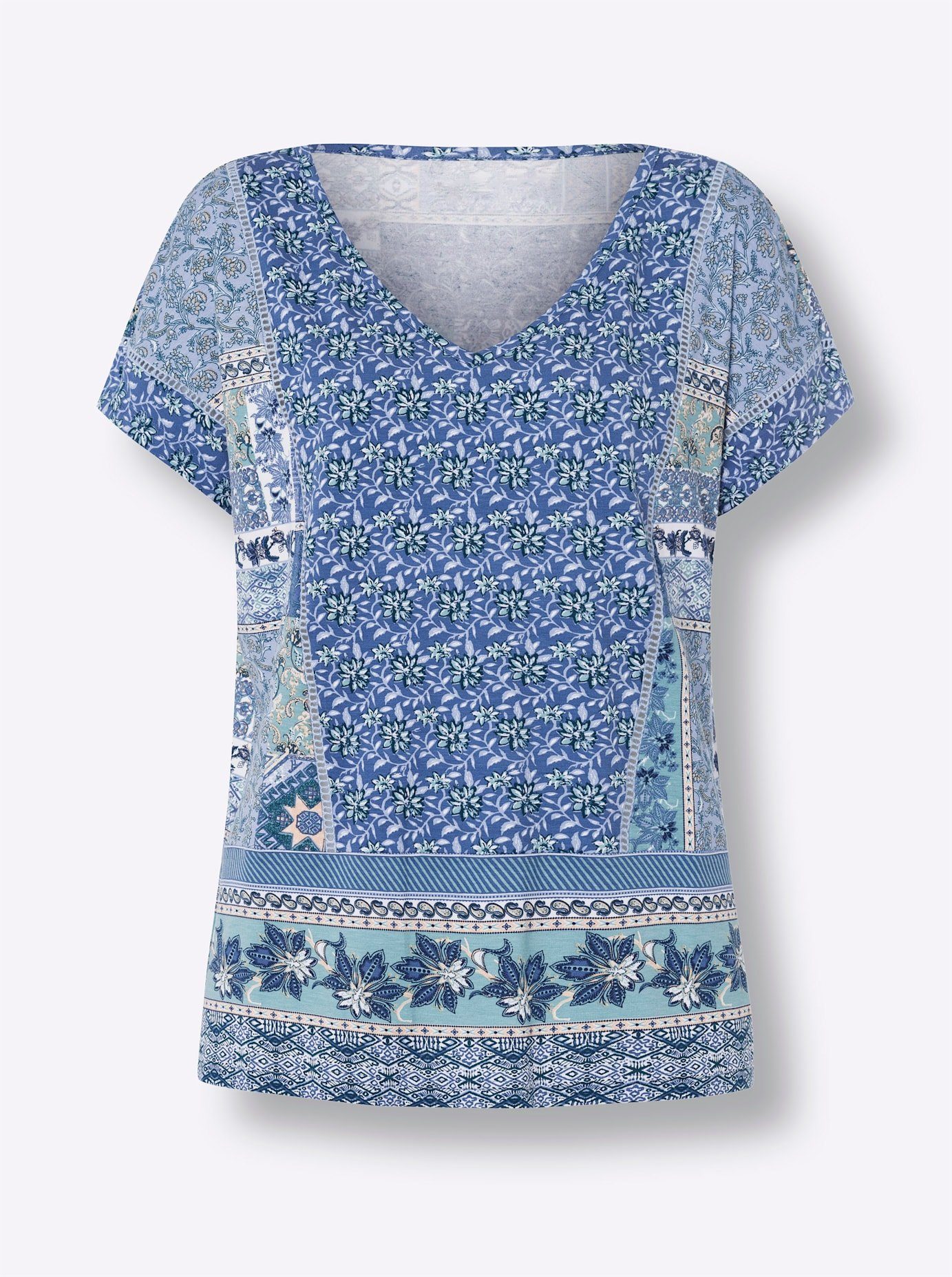 heine Shirt met korte mouwen Gedessineerd shirt (1-delig)