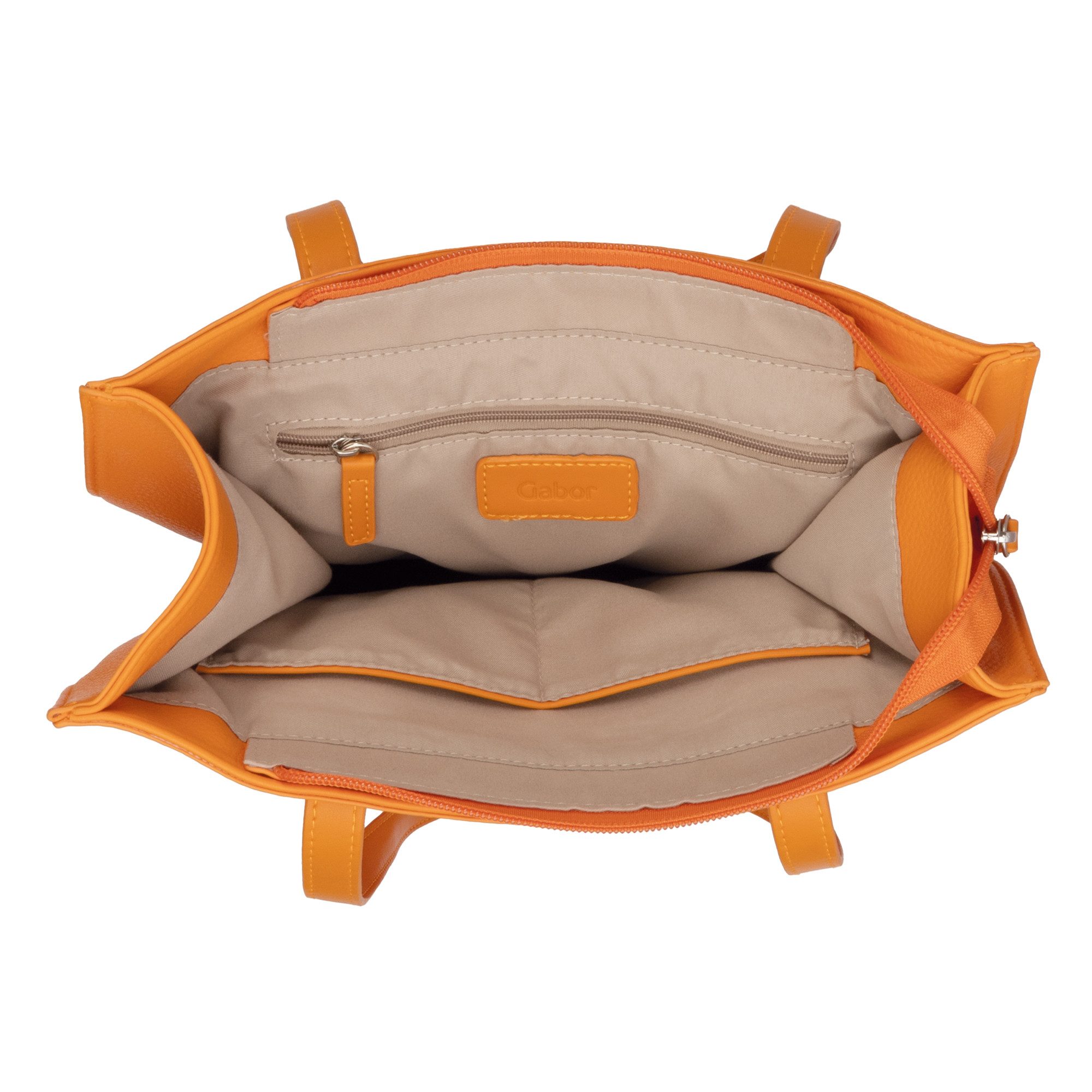 Gabor Shopper Elfie uit fijn nerf, glad kunstleer en met een logo rubber patch