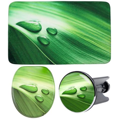 Sanilo Sets badkameraccessoires Green Leaf (complete set, 3-delig)