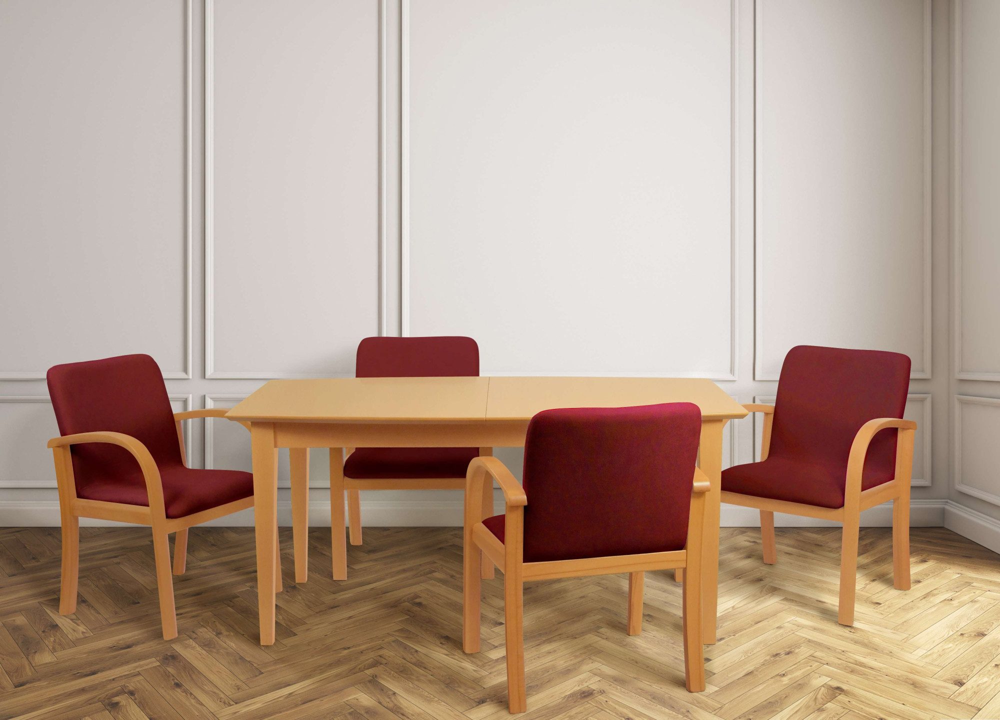 Home affaire Eetkamerstoel LINA707 Extra-comfort, vlekbestendig weefsel, massief hout (1 stuk)