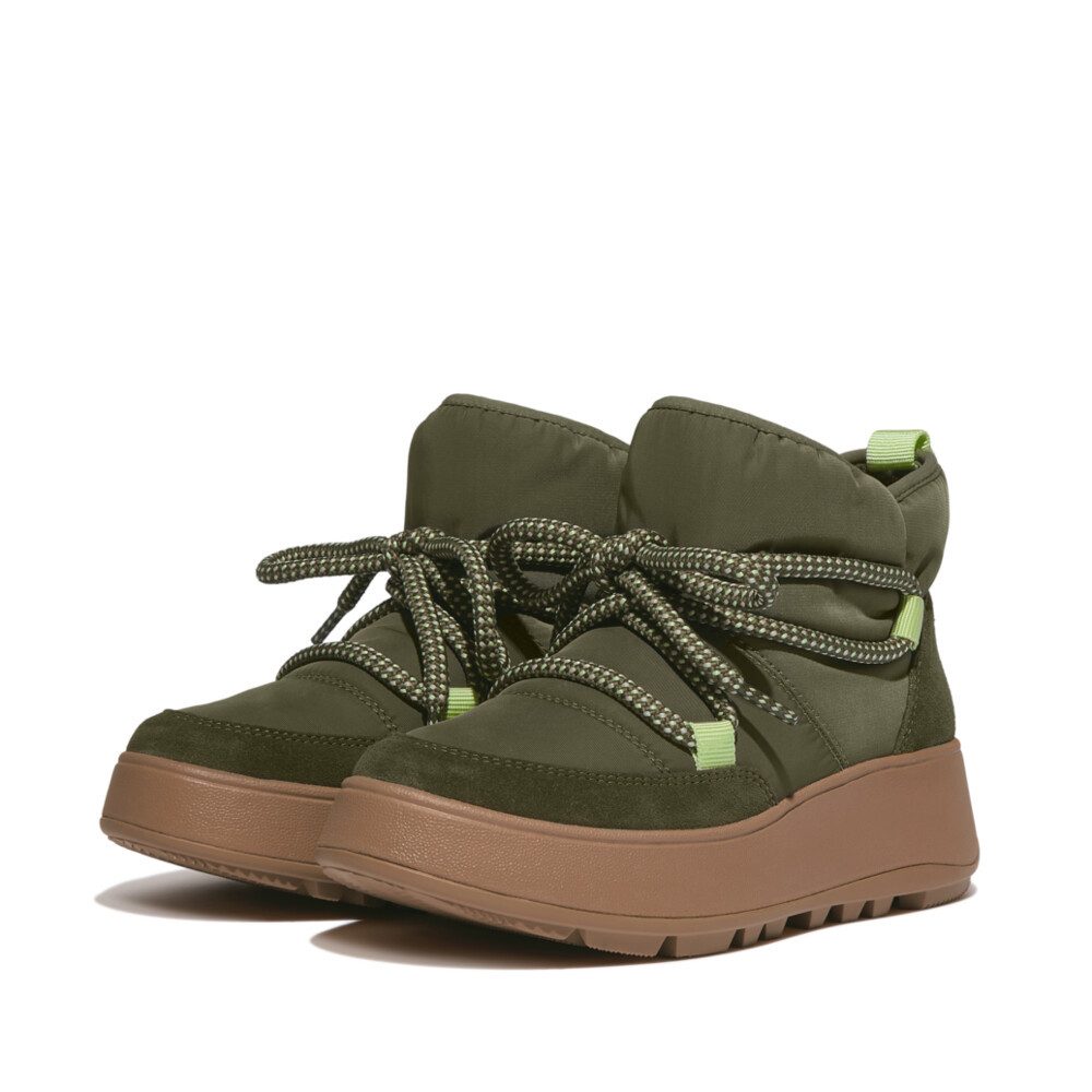 Fitflop Winterlaarzen F-MODE Sneeuwlaarzen, winterlaarzen met modieuze vetersluiting, smalle vorm