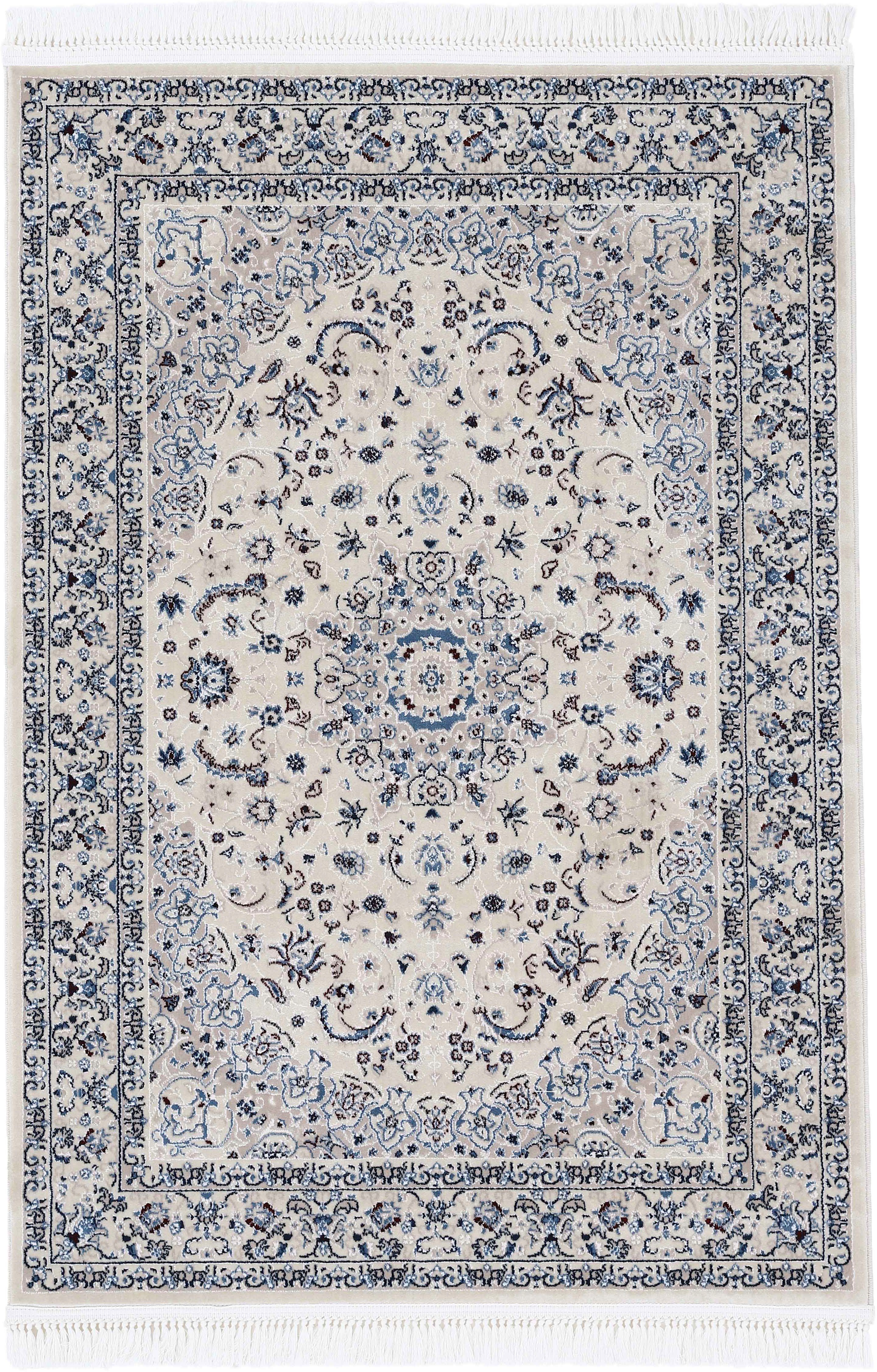 carpetfine Vloerkleed Nain Diane Laagpolig vloerkleed, oriënt look moderne vloerkleden maat 160 cm x 230 cm x 8 mm beige
