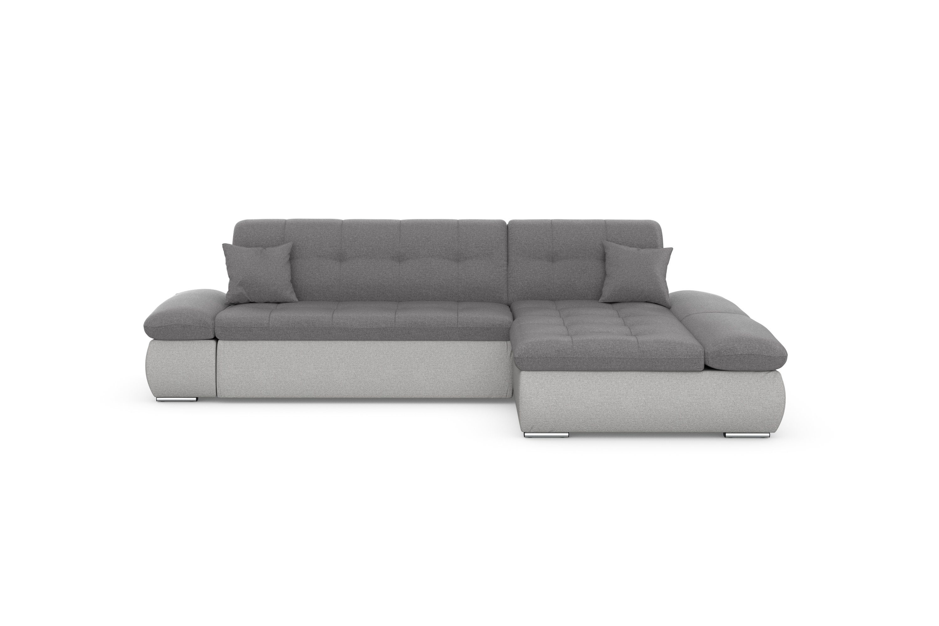 DOMO collection Hoekbank Moric bxdxh 300x172x80 cm, ook in cord, L-model XXL-formaat, optioneel ook met slaapbank functie en verstelling armleuning,
