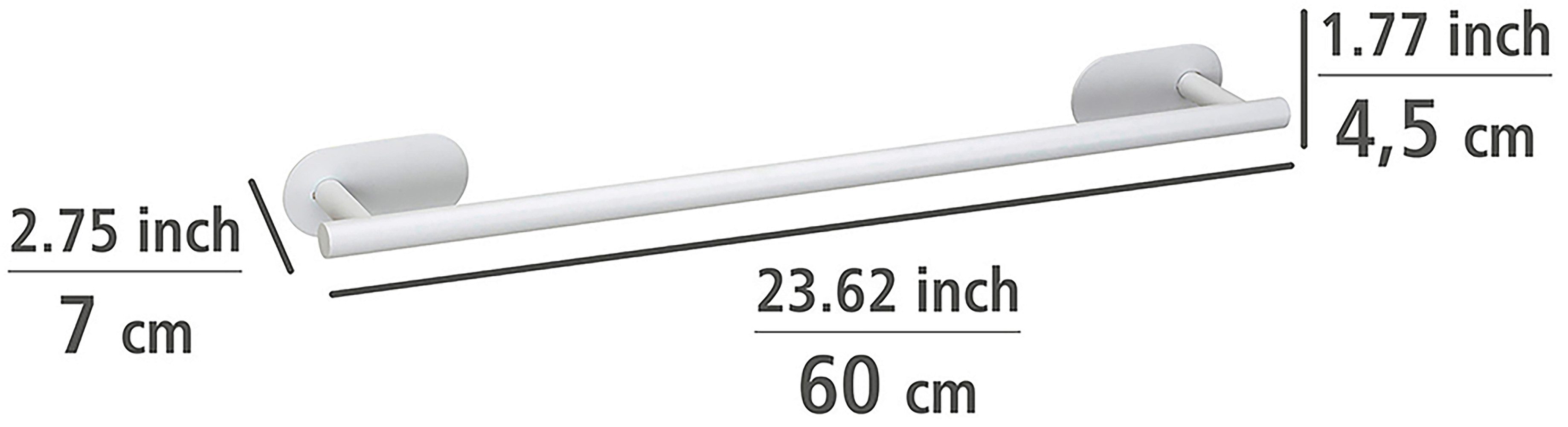 WENKO Handdoekstang Turbo-Loc® model Uno Orea van roestvrij staal, bevestiging zonder boren, 60 cm
