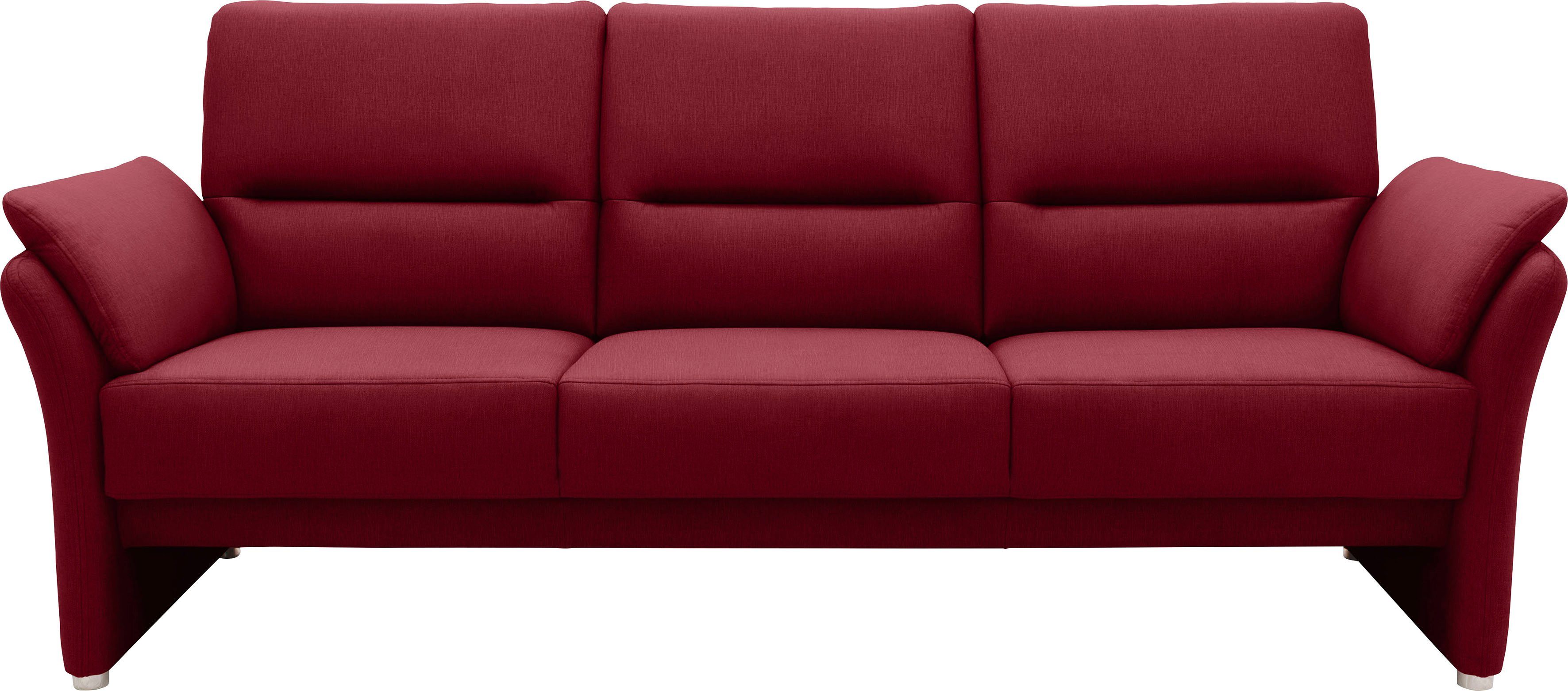 DOMO collection 3-zitsbank Pina tijdloos en elegant, smalle armleuningen, compacte afmetingen